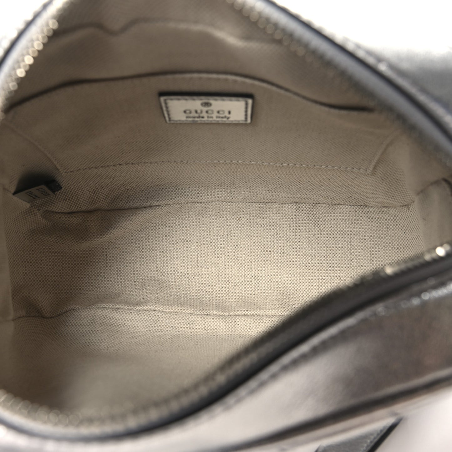Metallic Sakai Be Green Calfskin Diagonal Stitched Small Blondie Shoulder Bag Silver