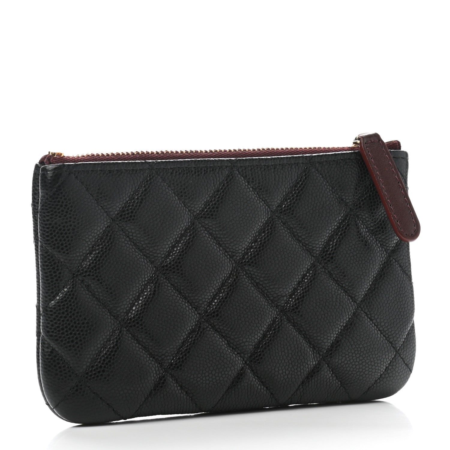 Chanel Caviar Quilted Small Cosmetic Case Black 3 of 8