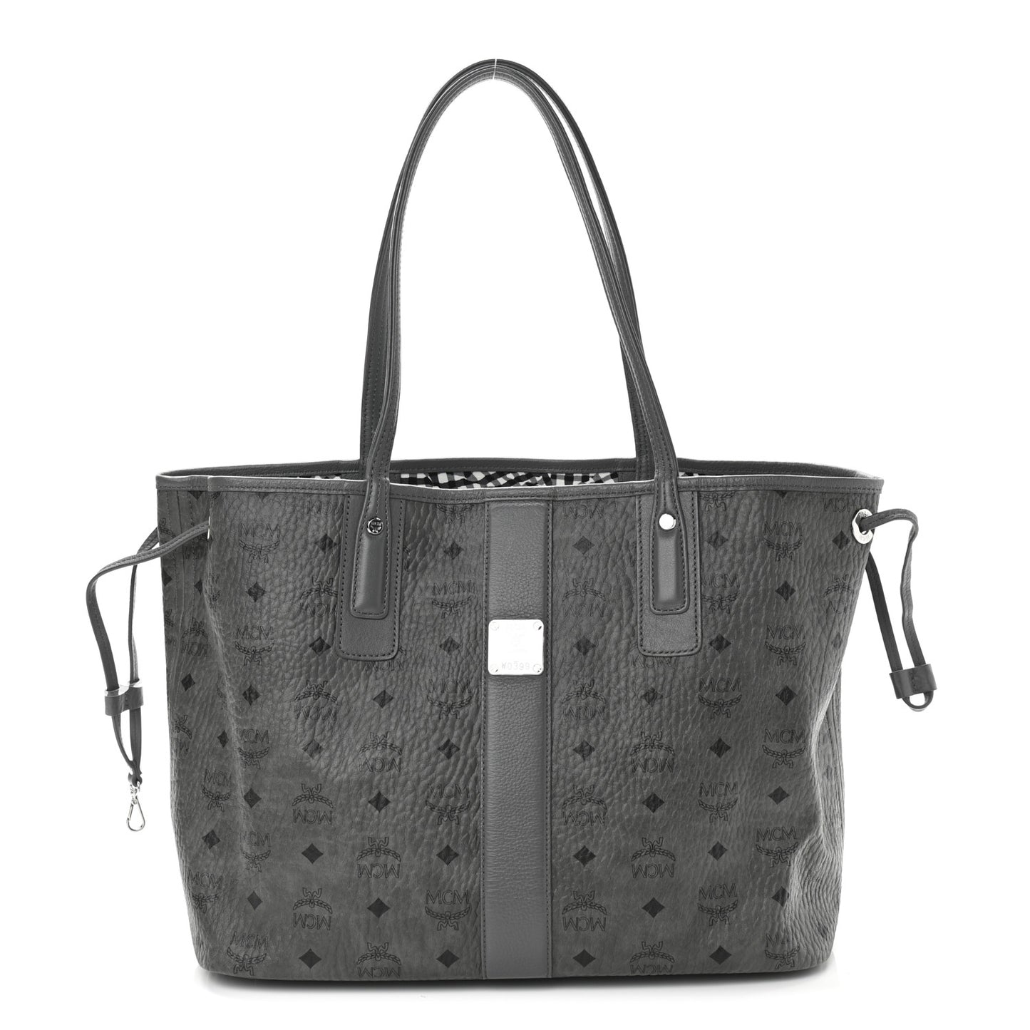 Visetos Medium Liz Reversible Shopper Tote Black