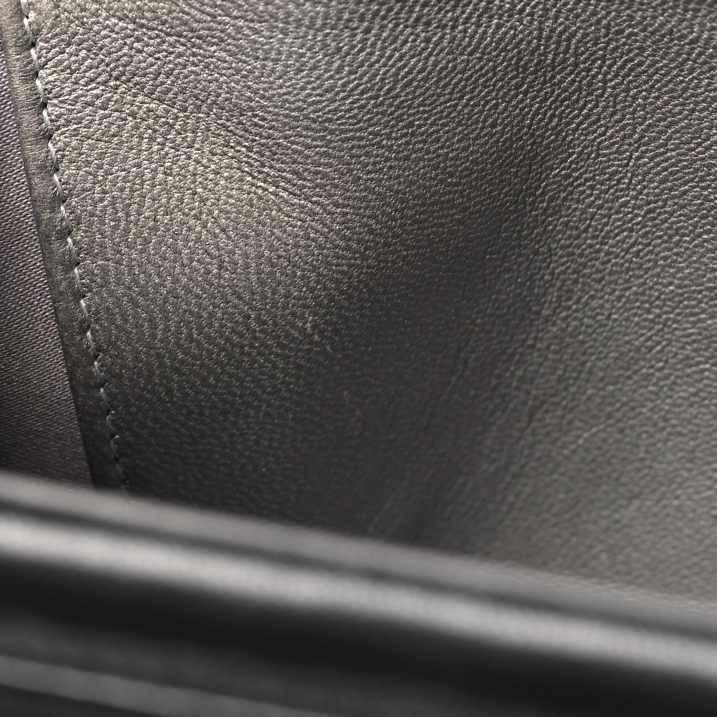 Lambskin Camellia Embossed Wallet On Chain WOC Black