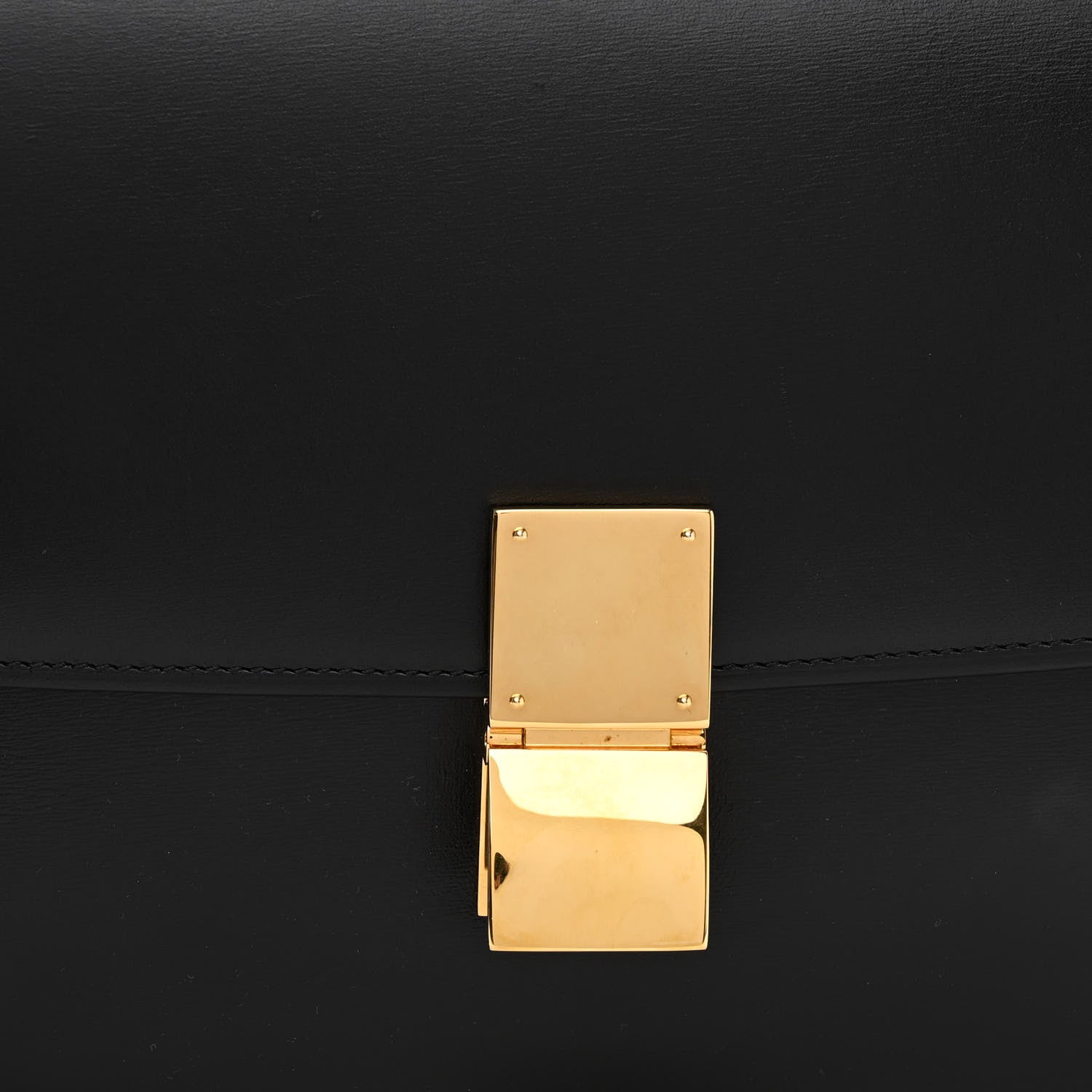 Celine Box Calfskin Medium Classic Box Flap Bag Black 8 of 13