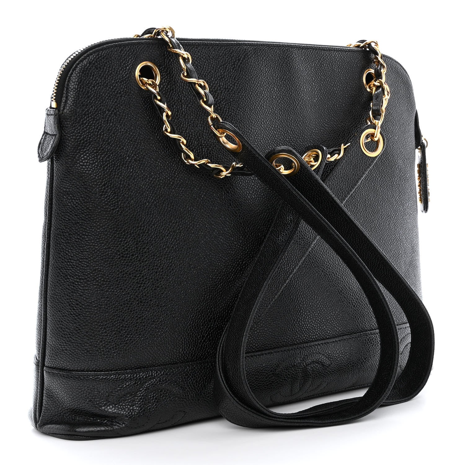 Chanel Caviar CC Shoulder Bag Black 3 of 12