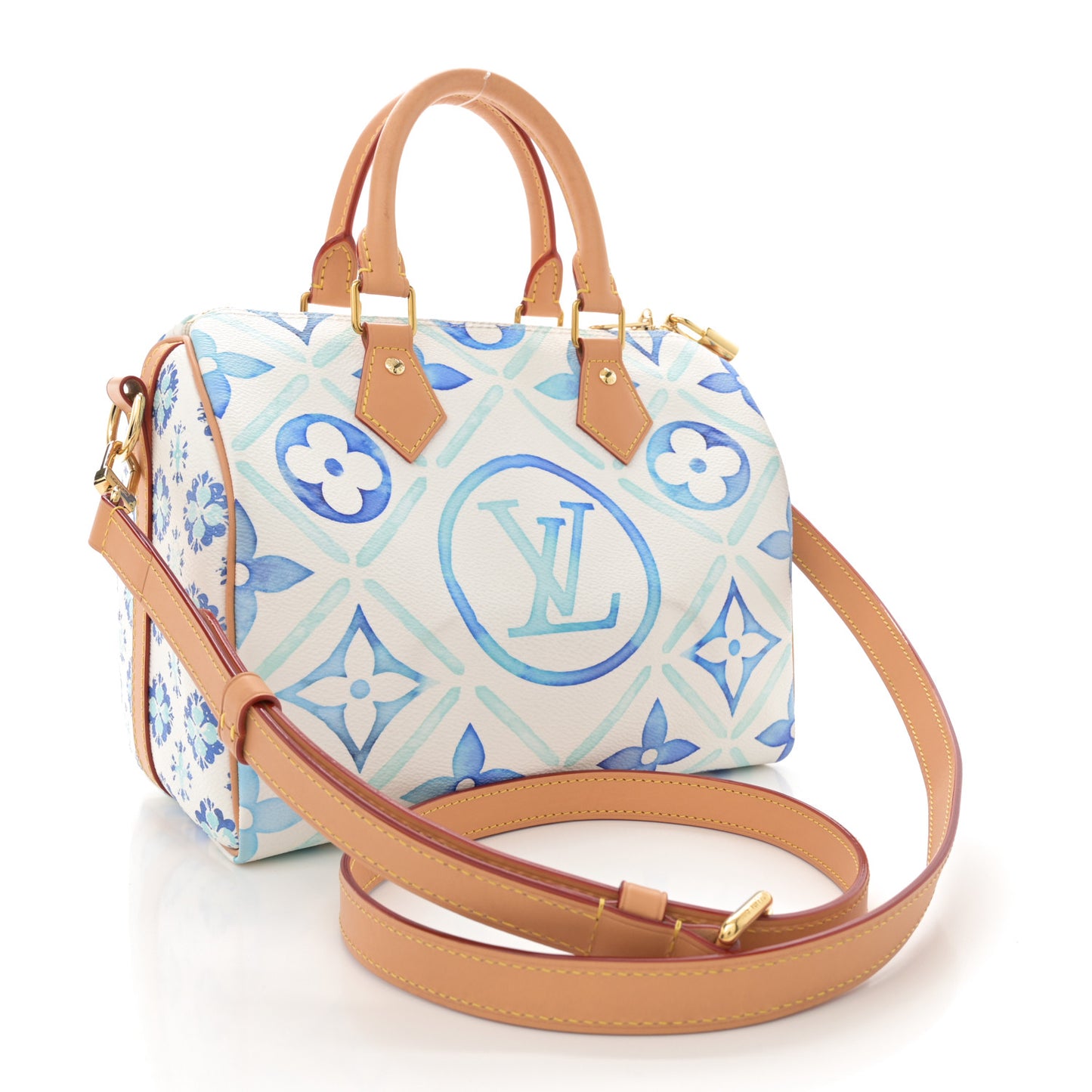 Monogram Tiles By The Pool Speedy Bandouliere 25 Lagoon Blue