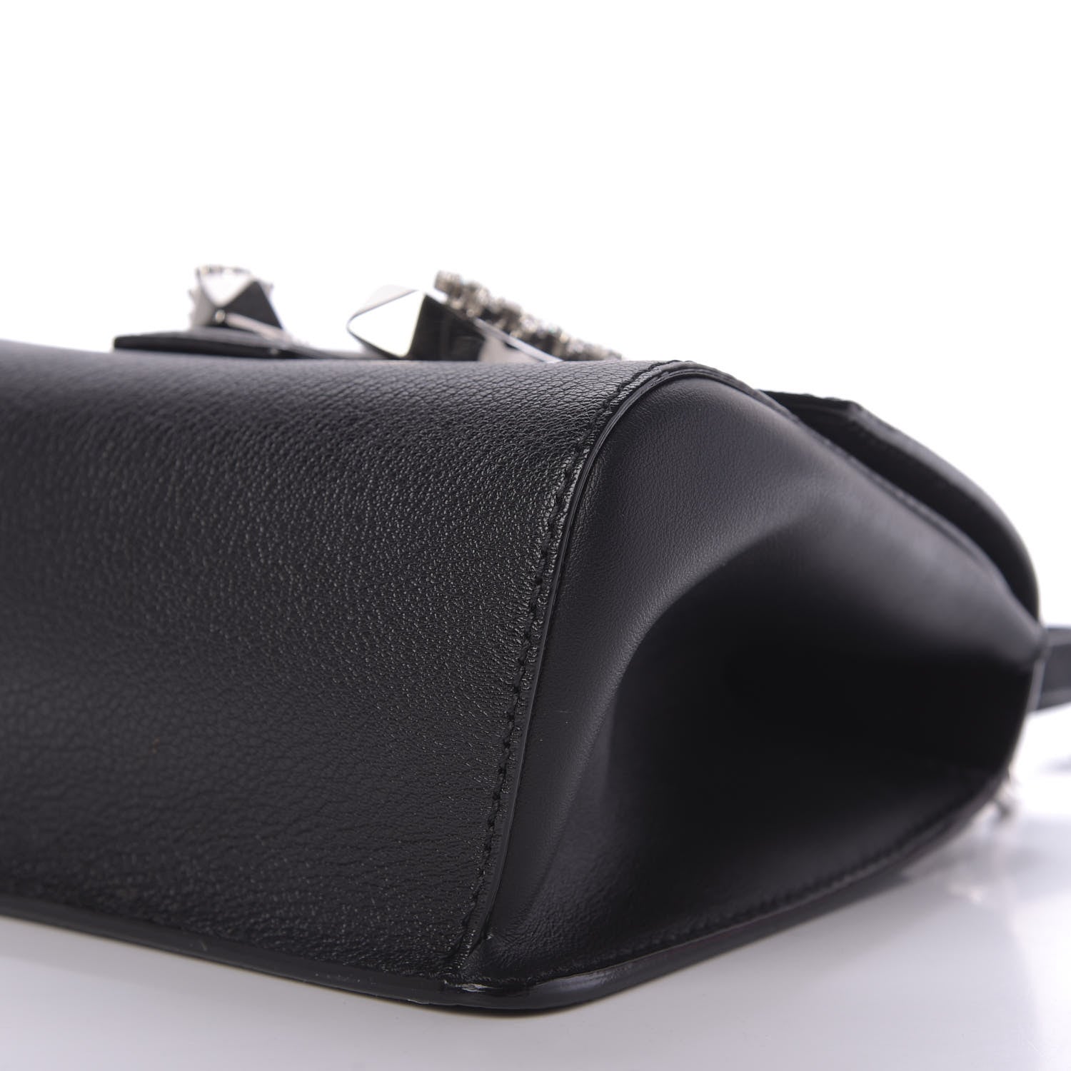 Jimmy Choo Calfskin Mini Madeline Top Handle Satchel Black 7 of 12