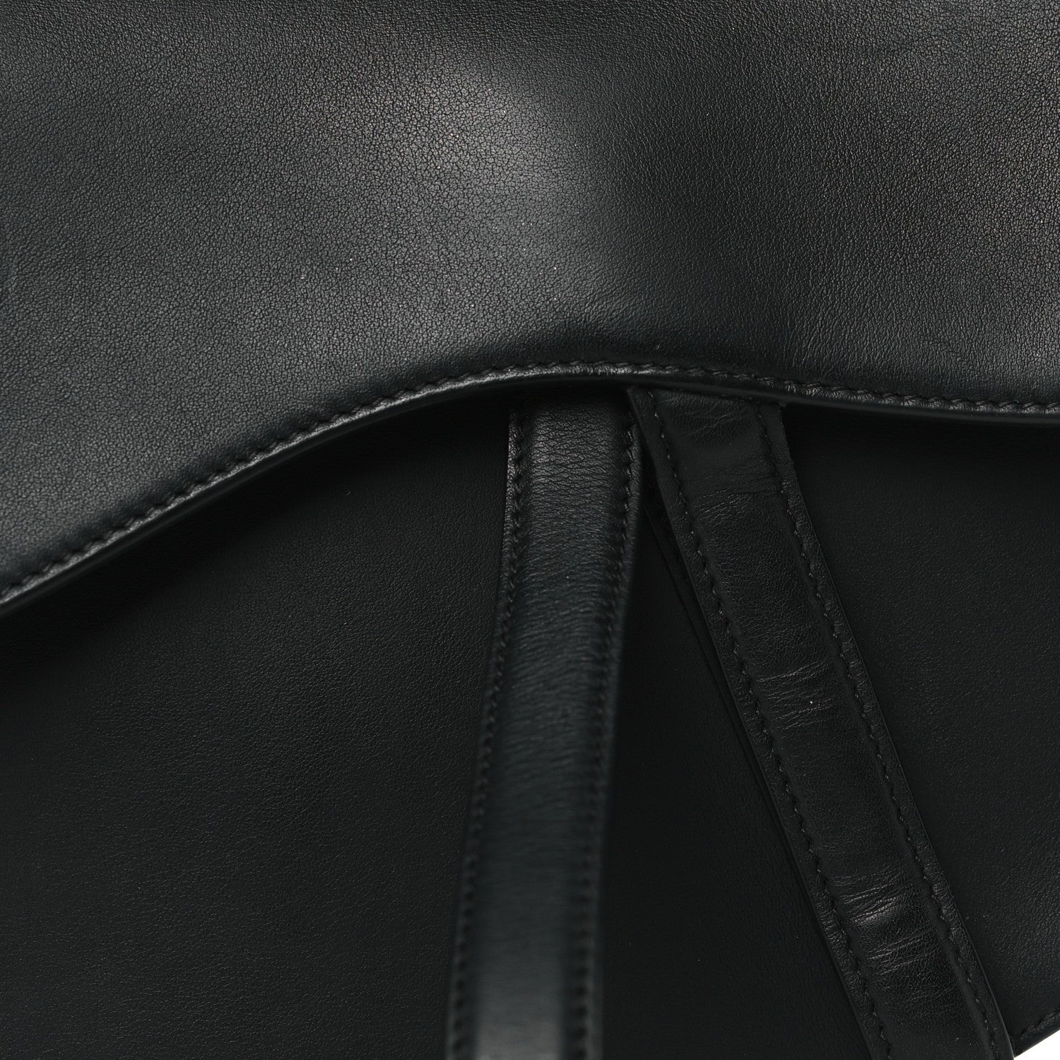 Christian Dior Ultra Matte Calfskin Saddle Bag Black 8 of 12