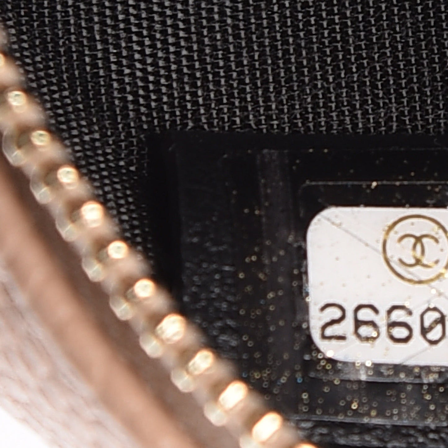 Caviar Quilted Round Filigree Crossbody Beige Black