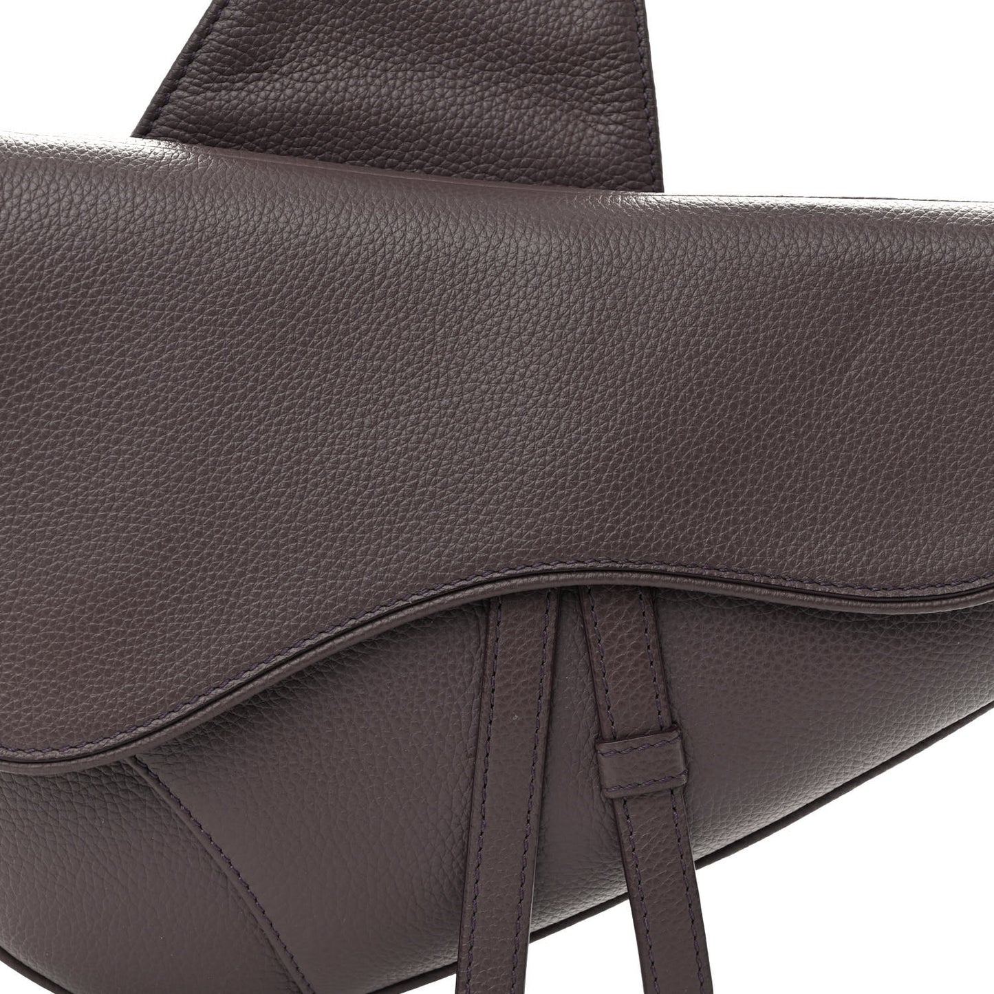Grained Calfskin Kim Jones Saddle Bag Amaranth