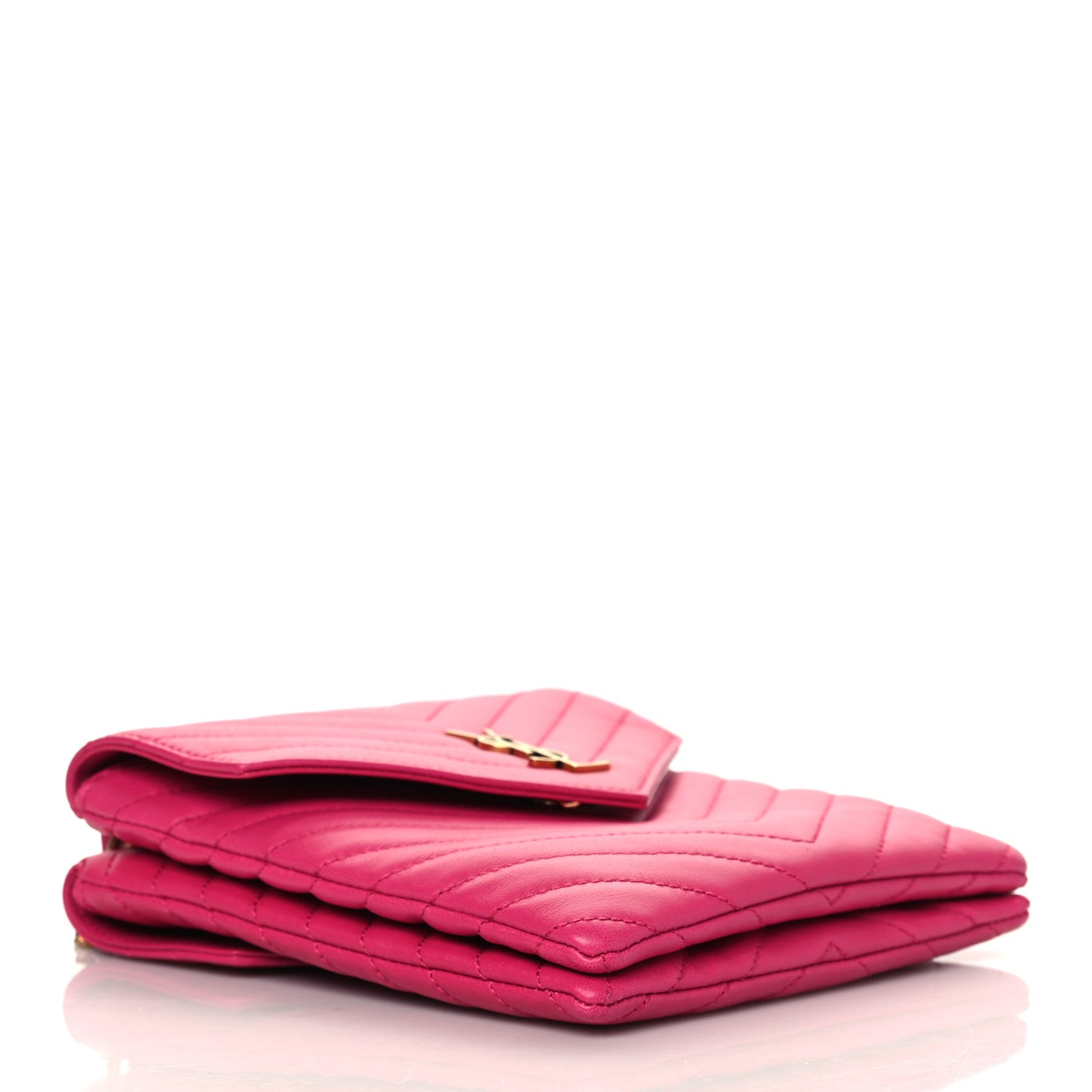 Lambskin Quilted Double Flap Bag Pink