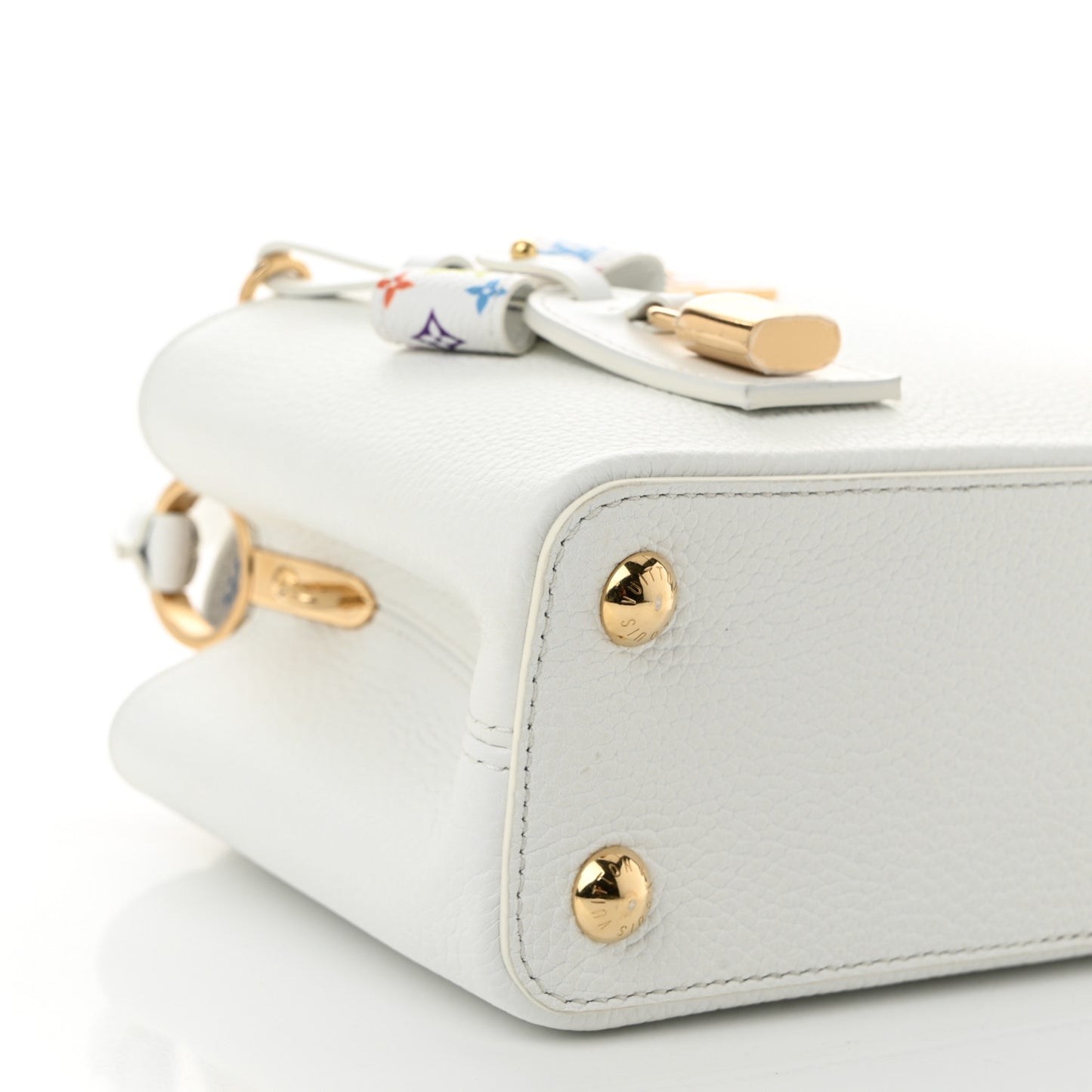 LV X TM Taurillon BB Capucines Blanc