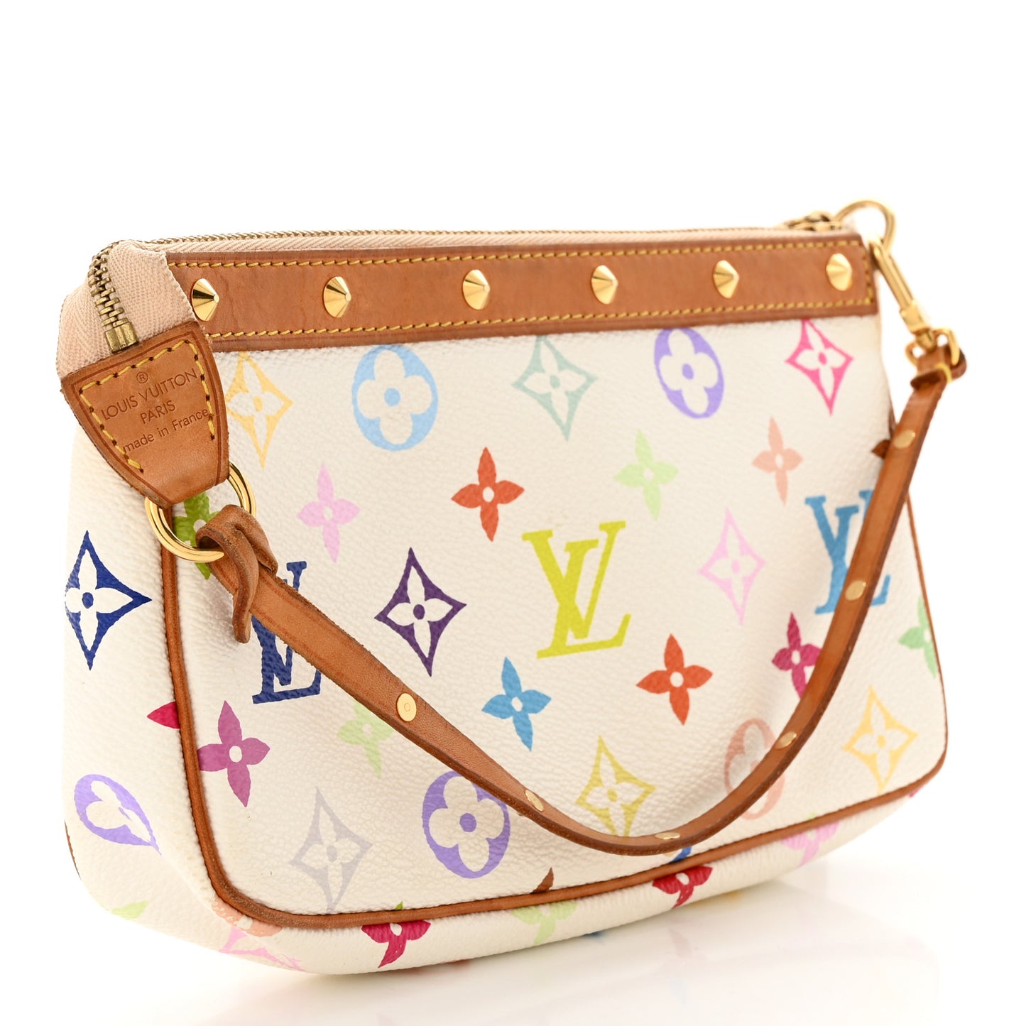 Monogram Multicolor Pochette Accessories White