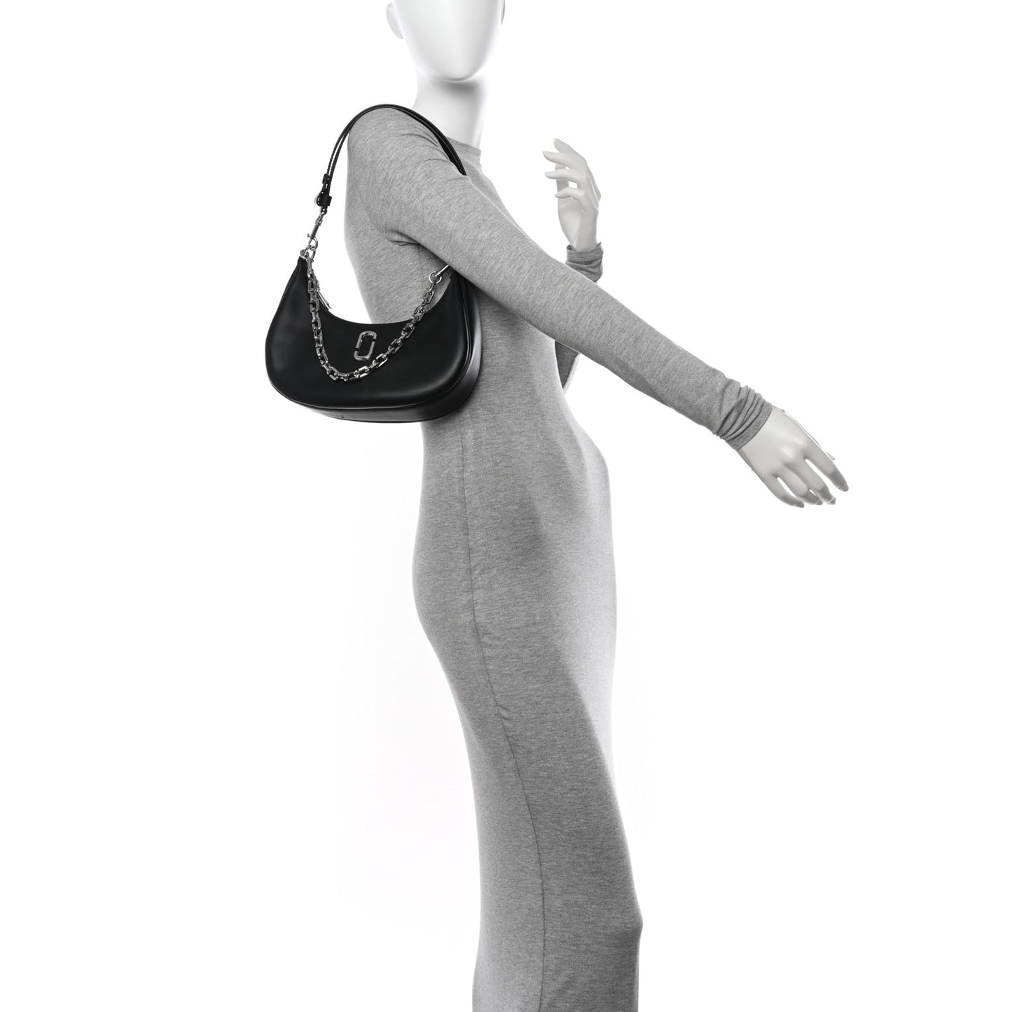 Calfskin The Curve Bag Black