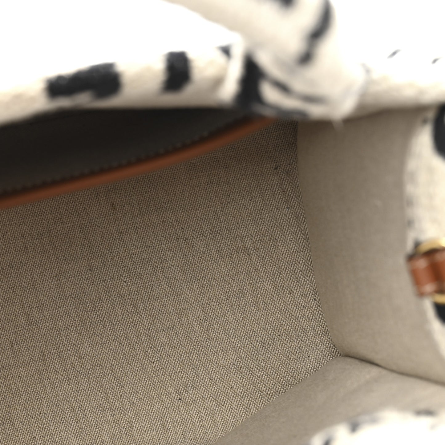 Canvas Small All Over Cabas Thais White Black