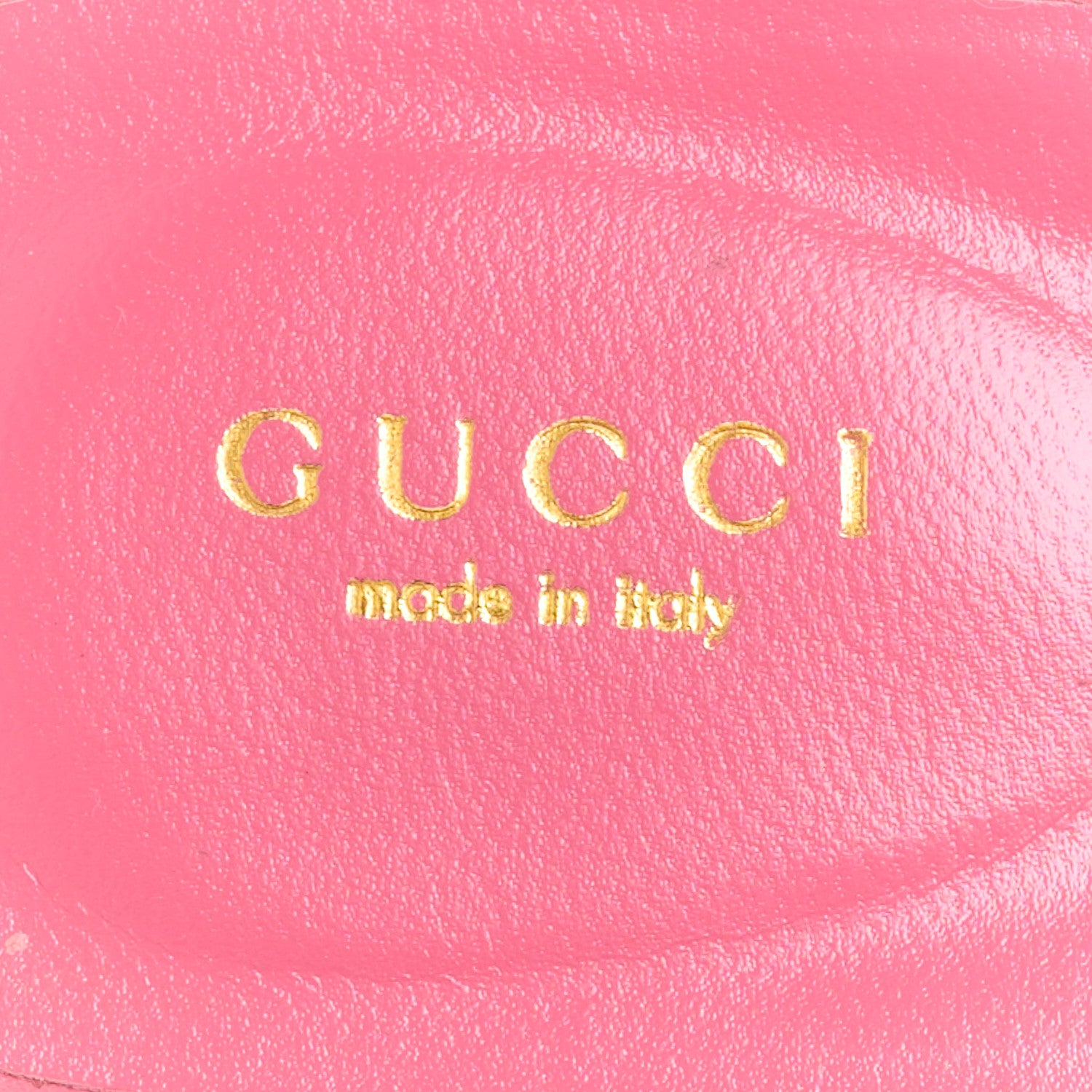 Gucci Cosmos Softy Calfskin Interlocking G Cut Out Slide Sandals 38 Rhodamine Pink 7 of 9