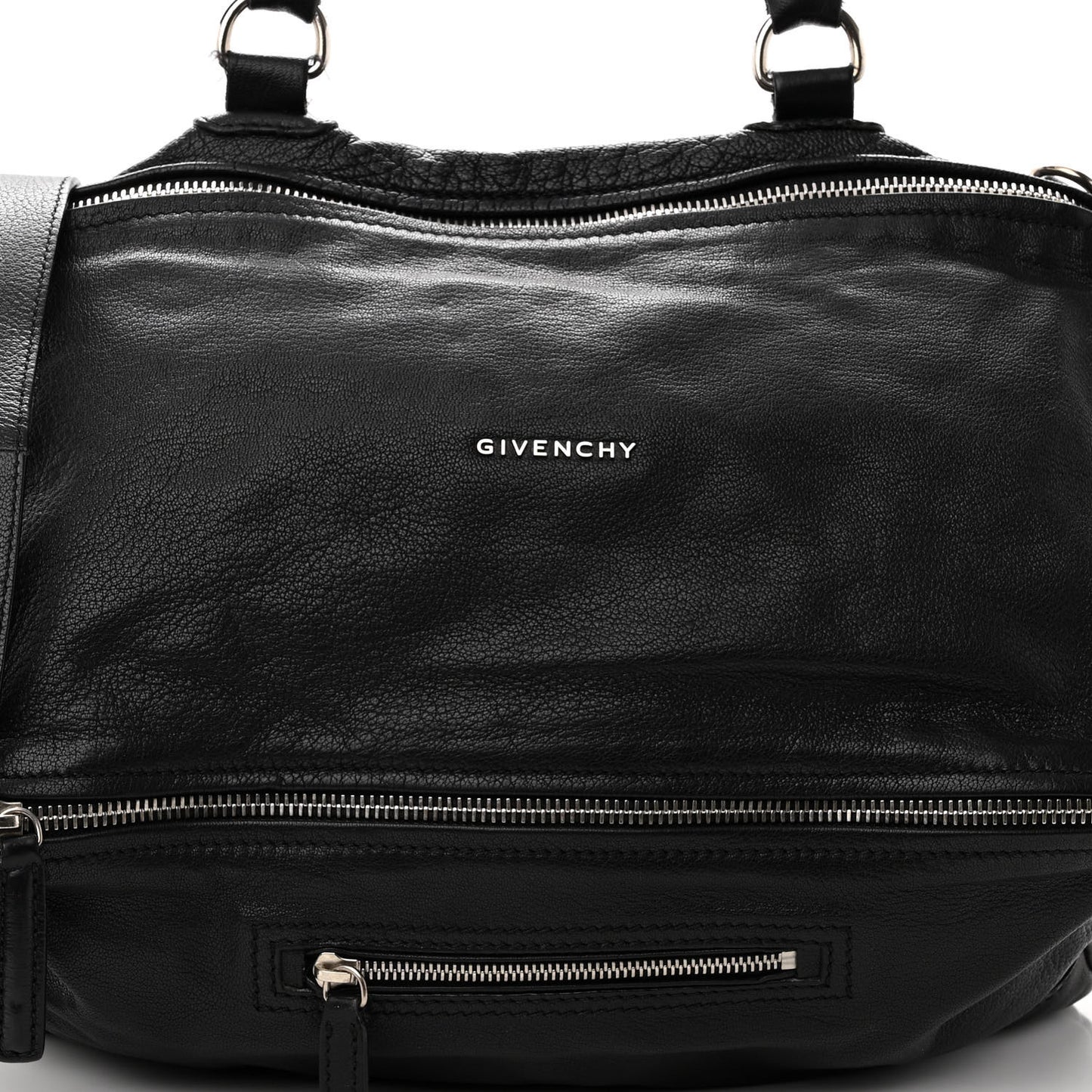 Sugar Goatskin Large Pandora Black