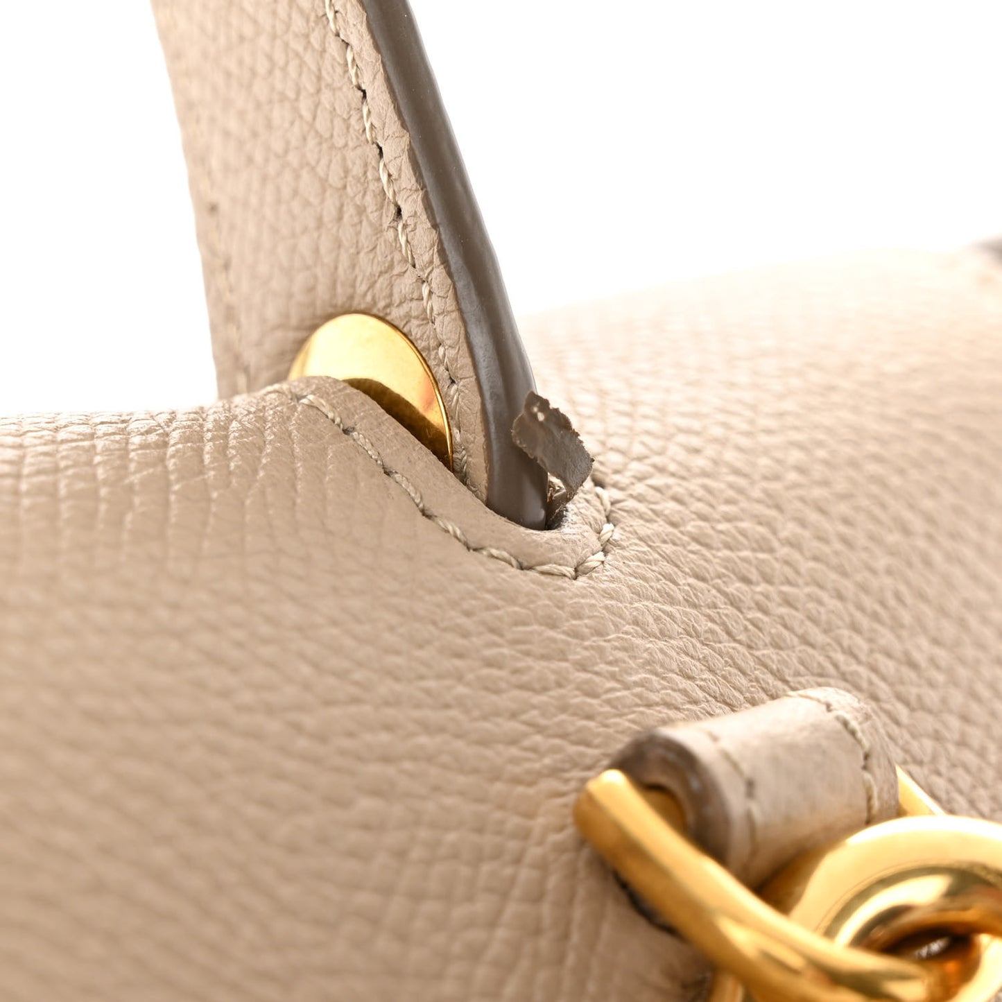 Grained Calfskin Mini Belt Bag Light Taupe
