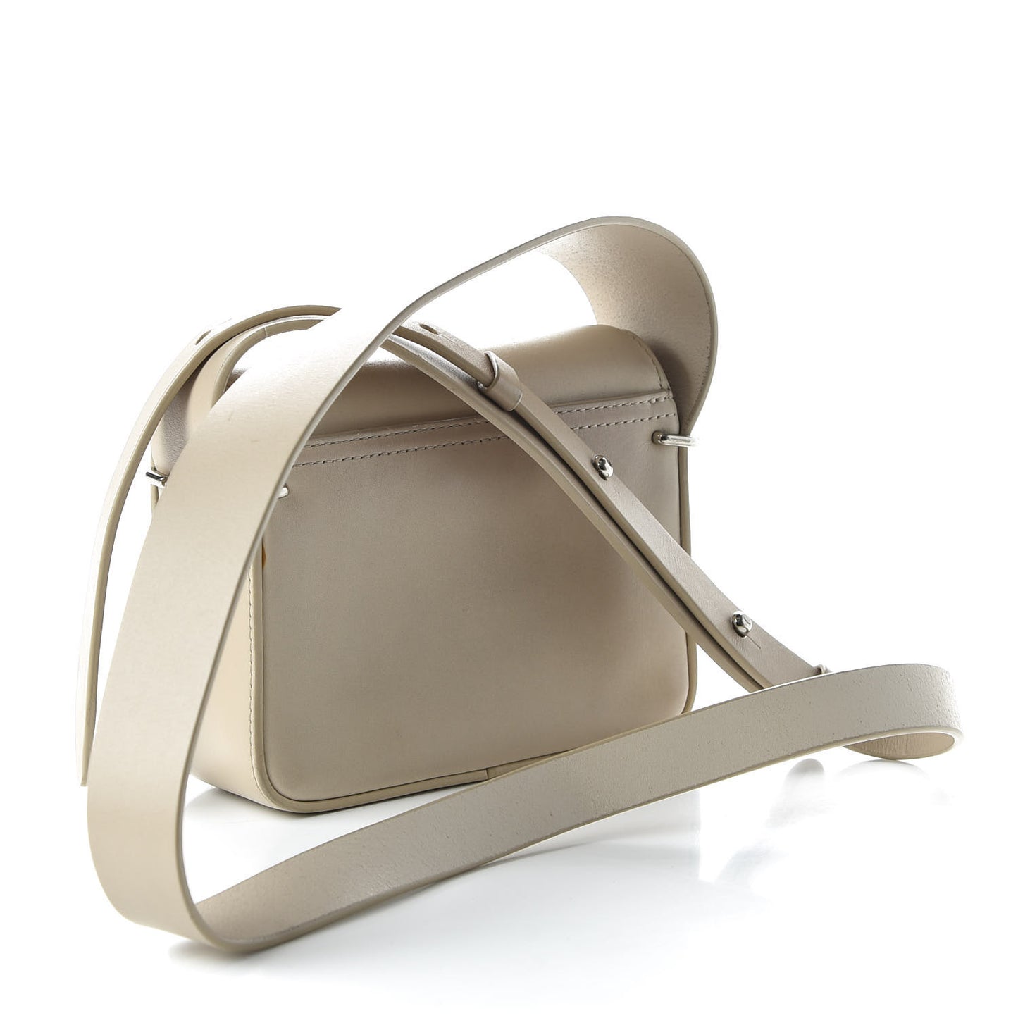 Calfskin Mini Alix Crossbody Bag Off White
