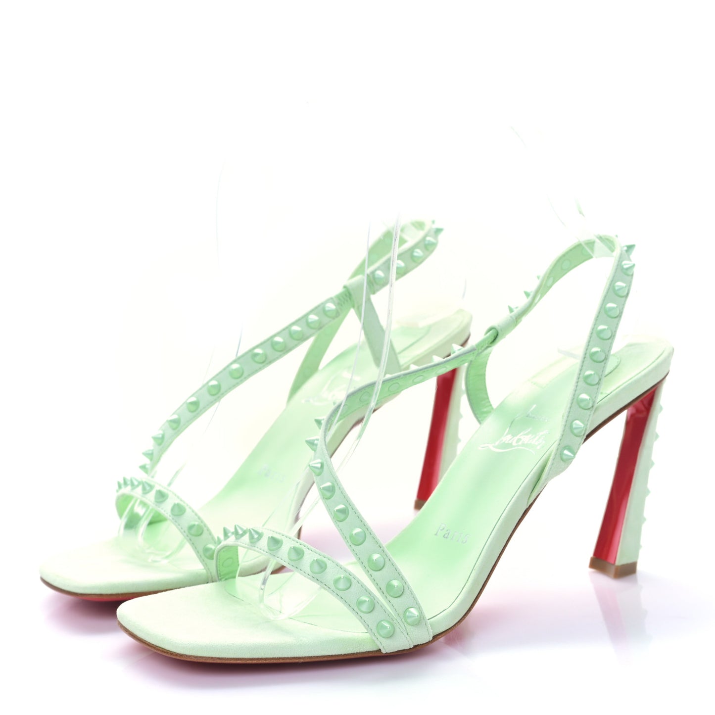 Suede Rosa Condorapik 85 Spike Sandals 38.5 Studio Green