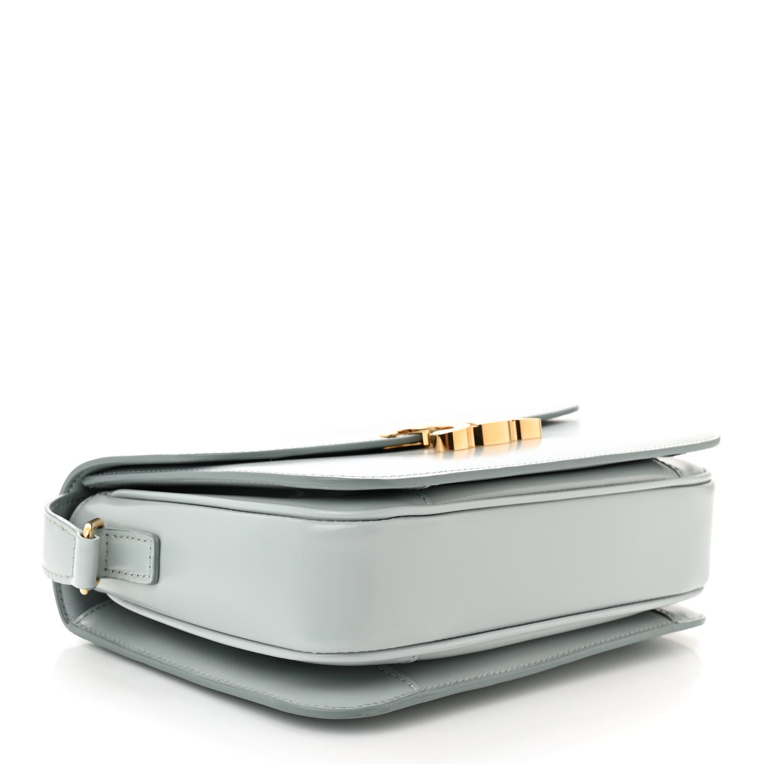 Celine Shiny Calfskin Medium Triomphe Soft Blue 4 of 11