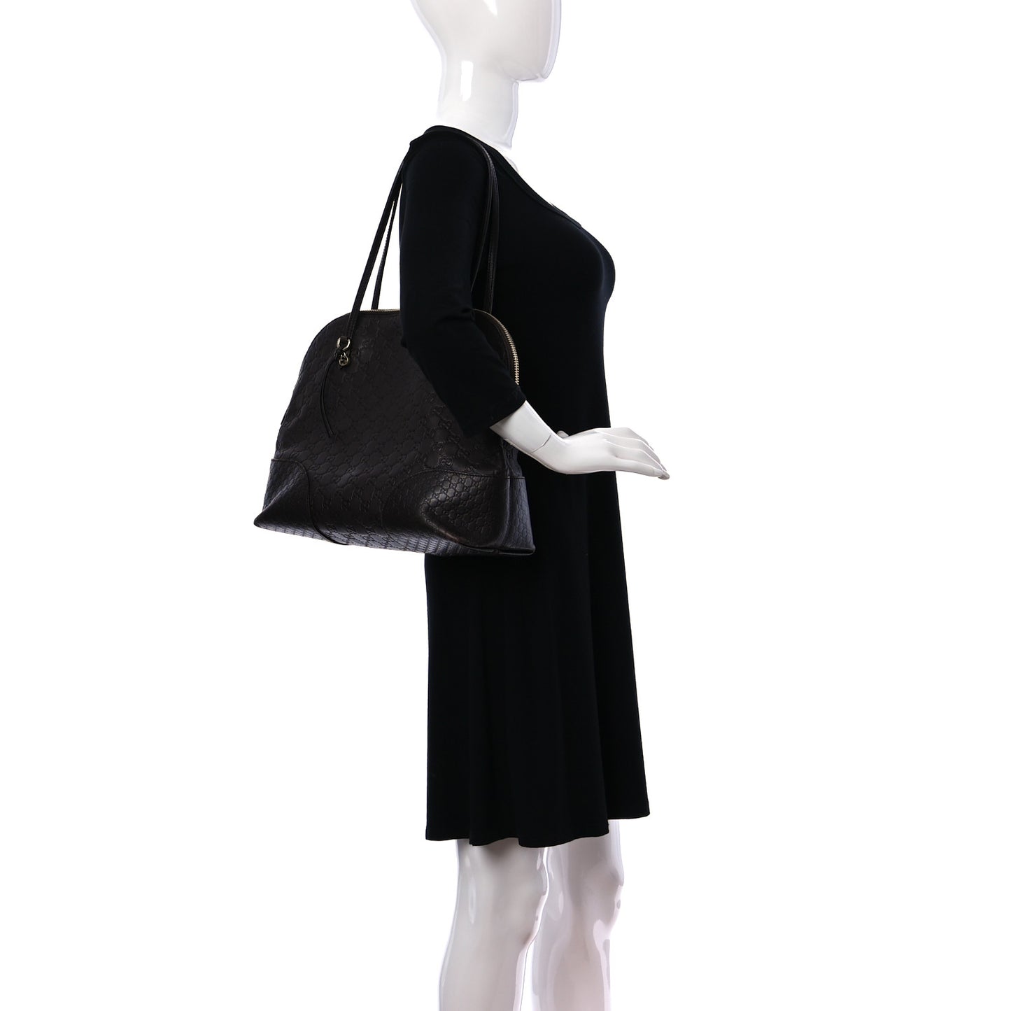 Guccissima Medium Bree Shoulder Bag Chocolate
