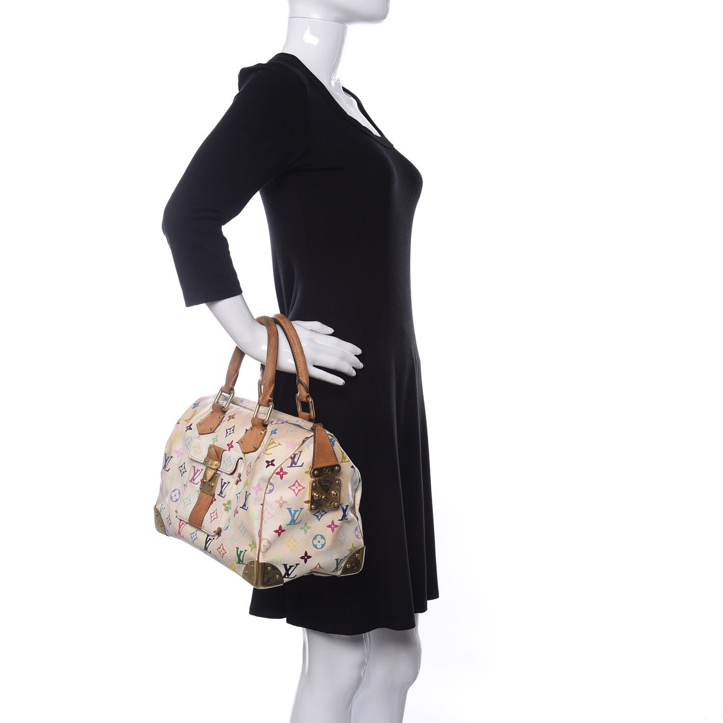 Monogram Multicolor Speedy 30 White