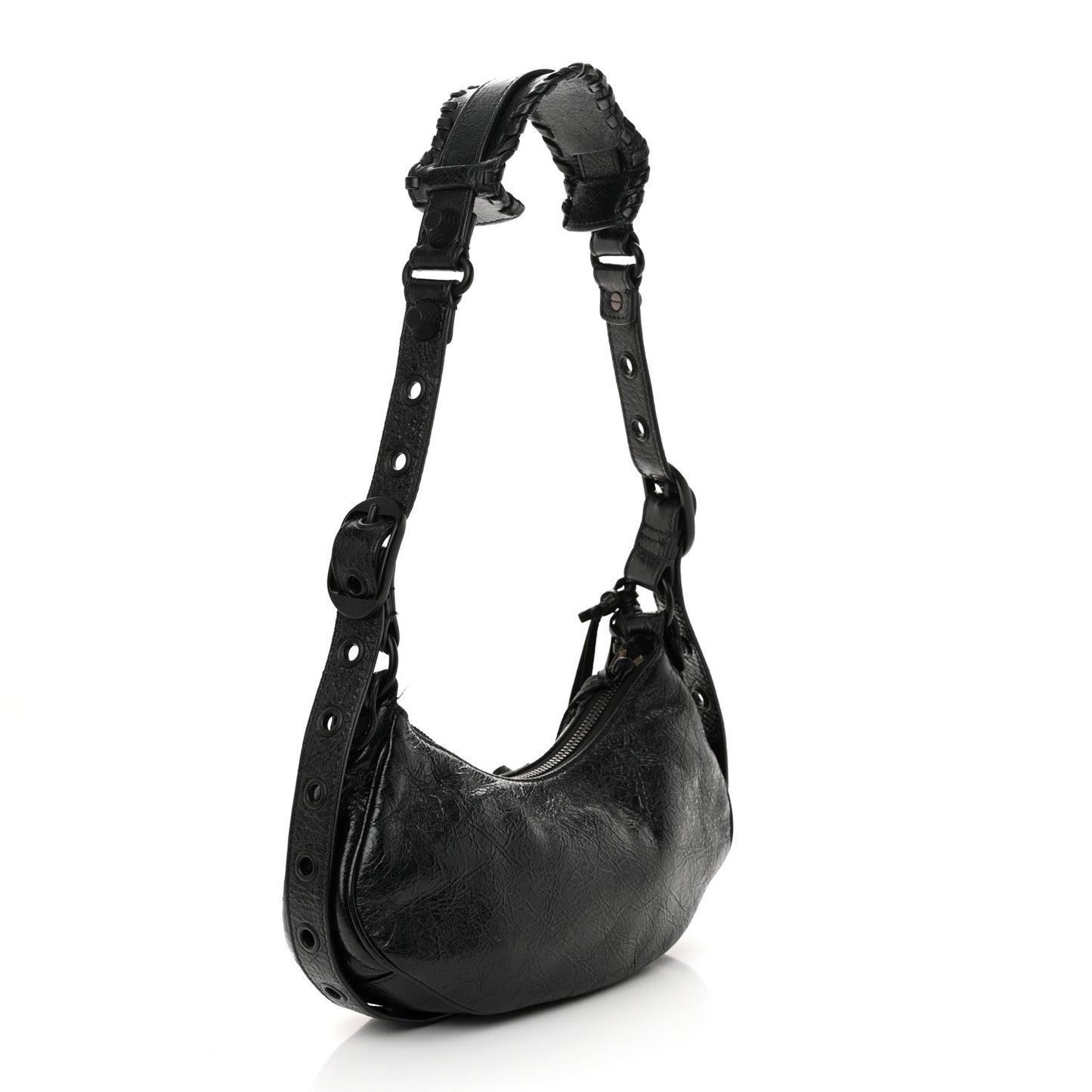 Agneau Arena Le Cagole Shoulder Bag XS Black