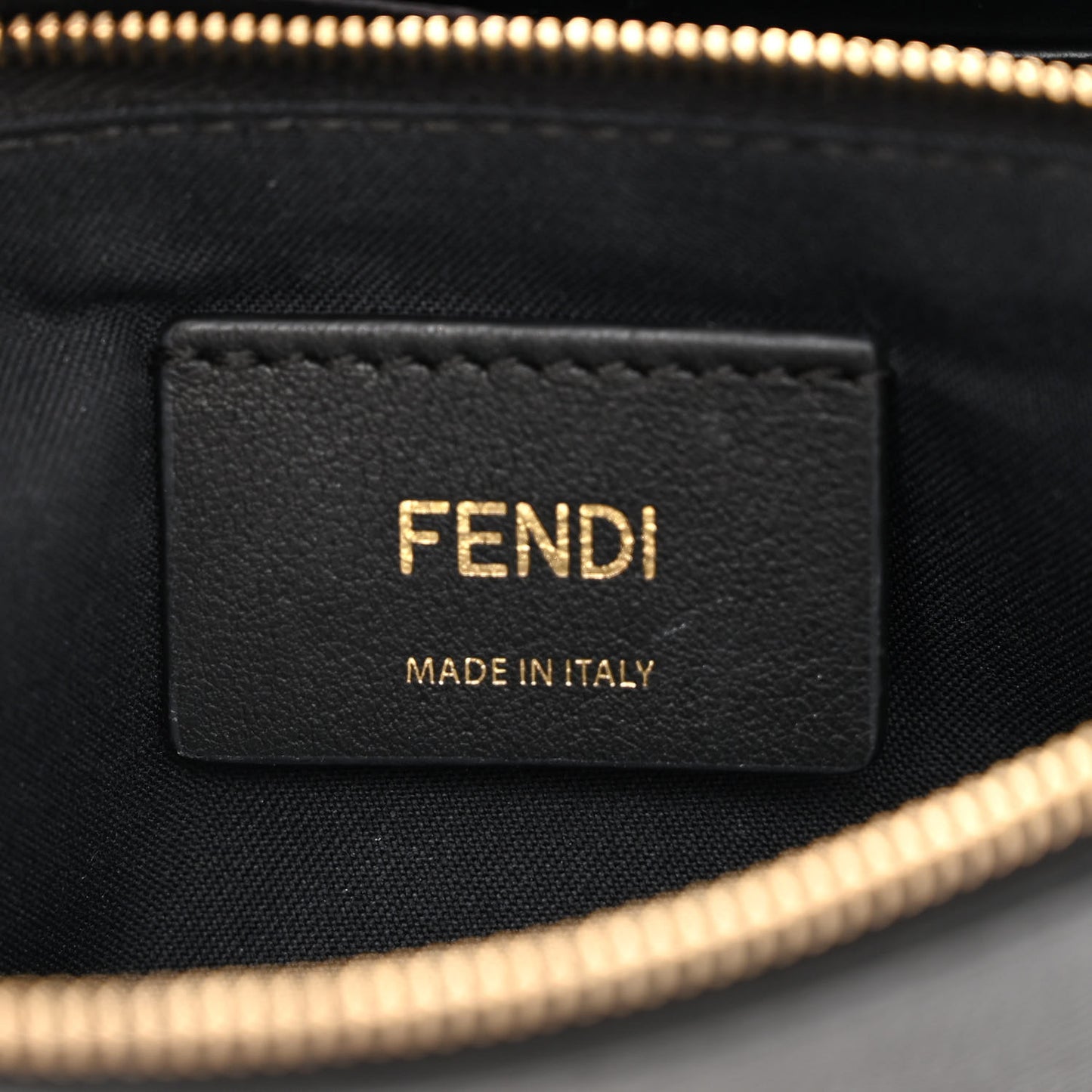 Vitello Cruise F is Fendi Bi-Color FF 1974 Embossed Medium Envelope Wallet On Chain Black Maya