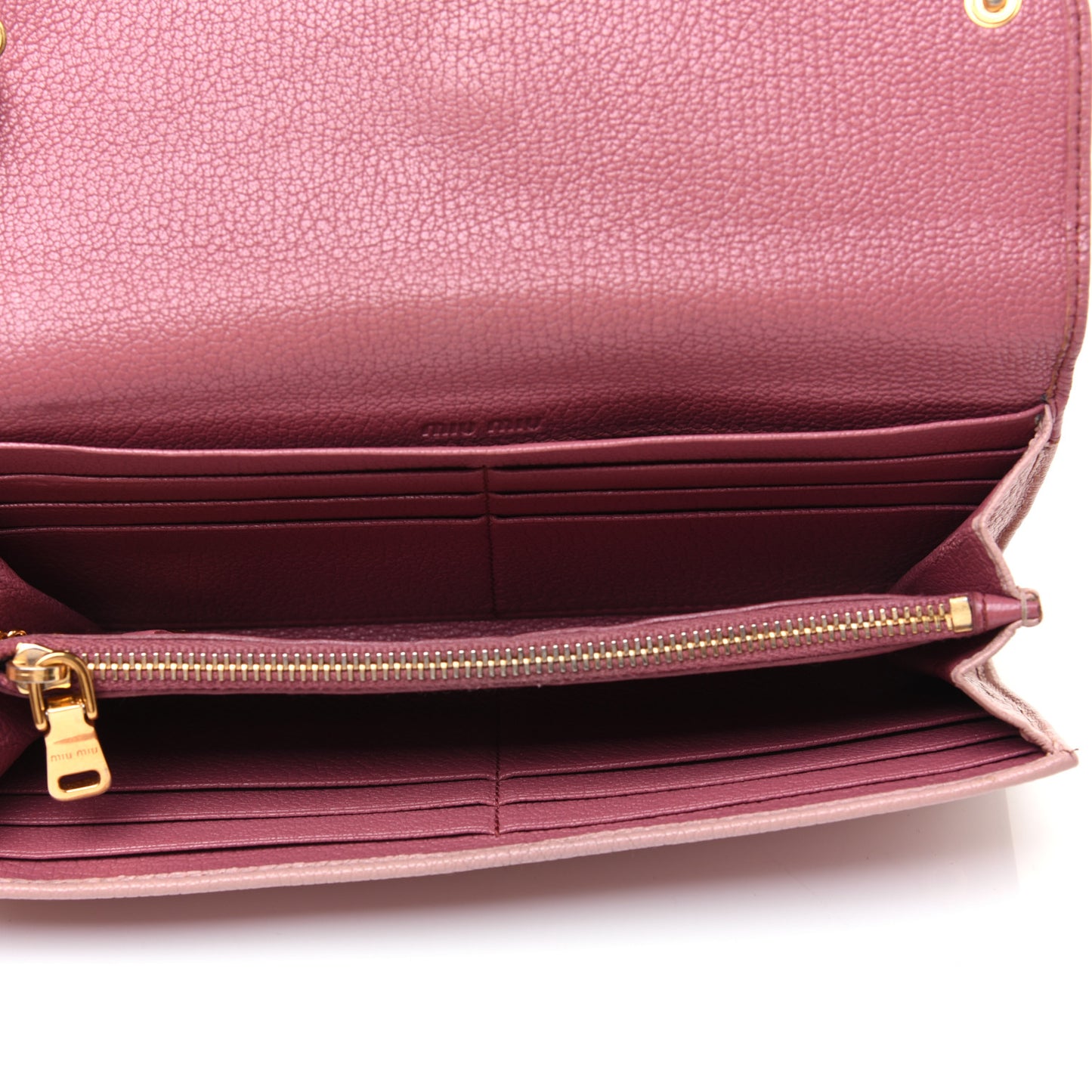 Goatskin Madras Bi-Color Continental Wallet Anticho Orchidea