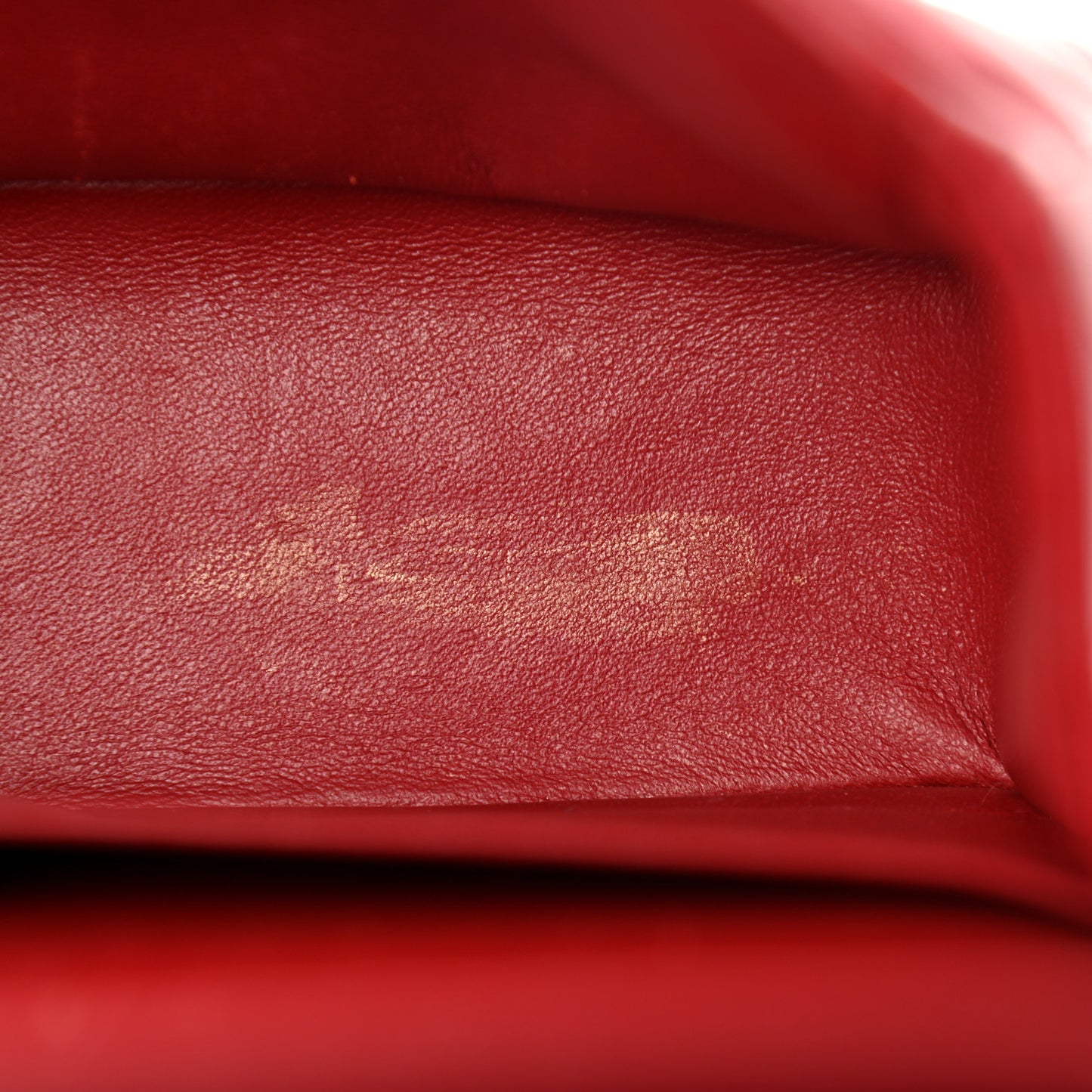 Lambskin Quilted Jumbo Double Flap Red