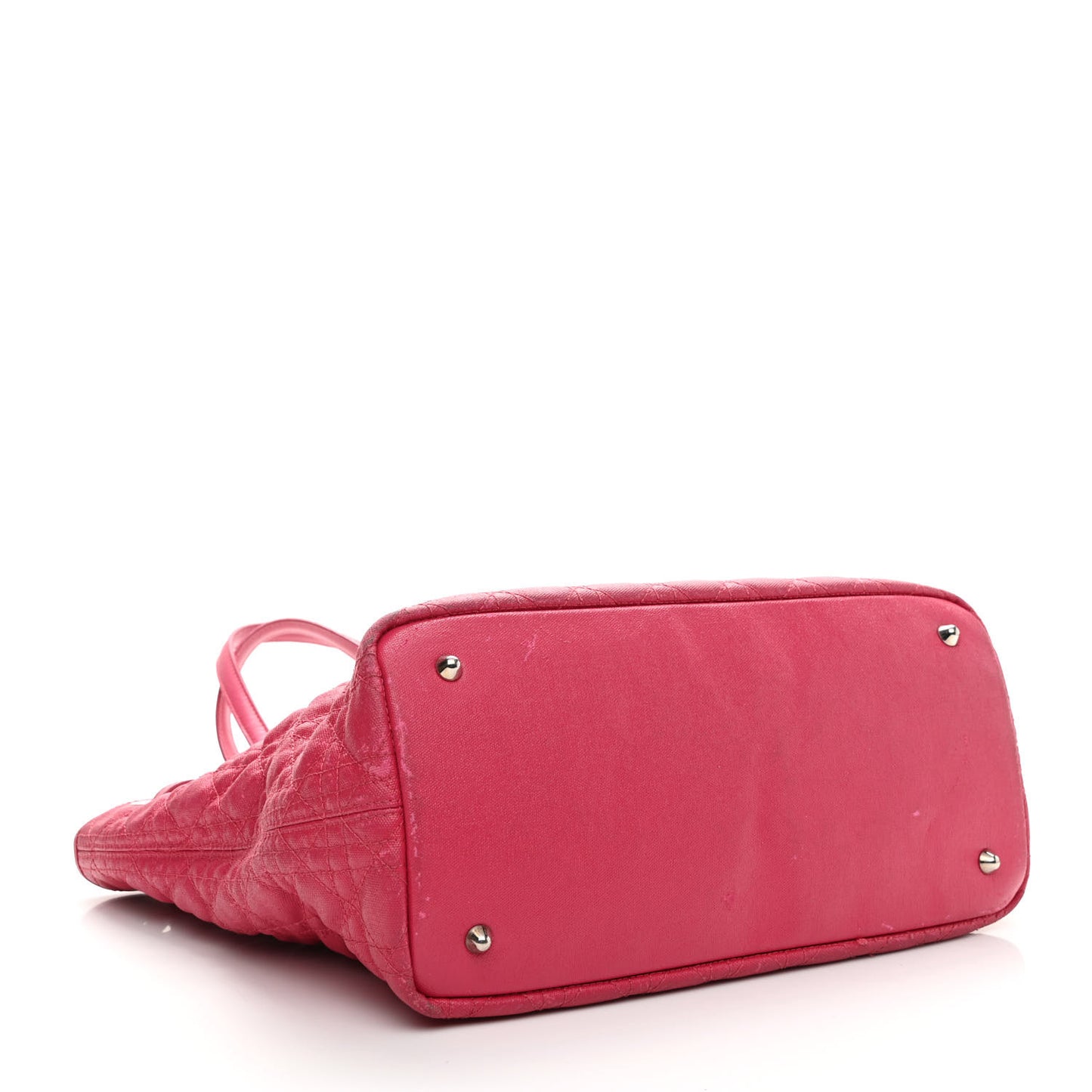 Coated Canvas Cannage Medium Panarea Tote Pink