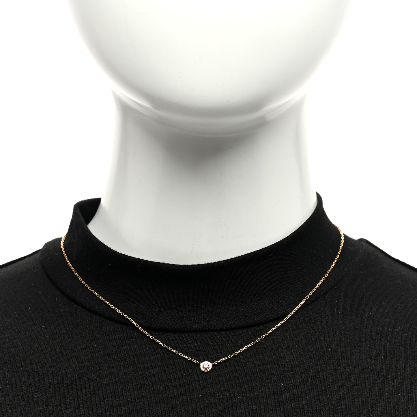 18K Pink Gold Pink Sapphire D'Amour Pendant Necklace