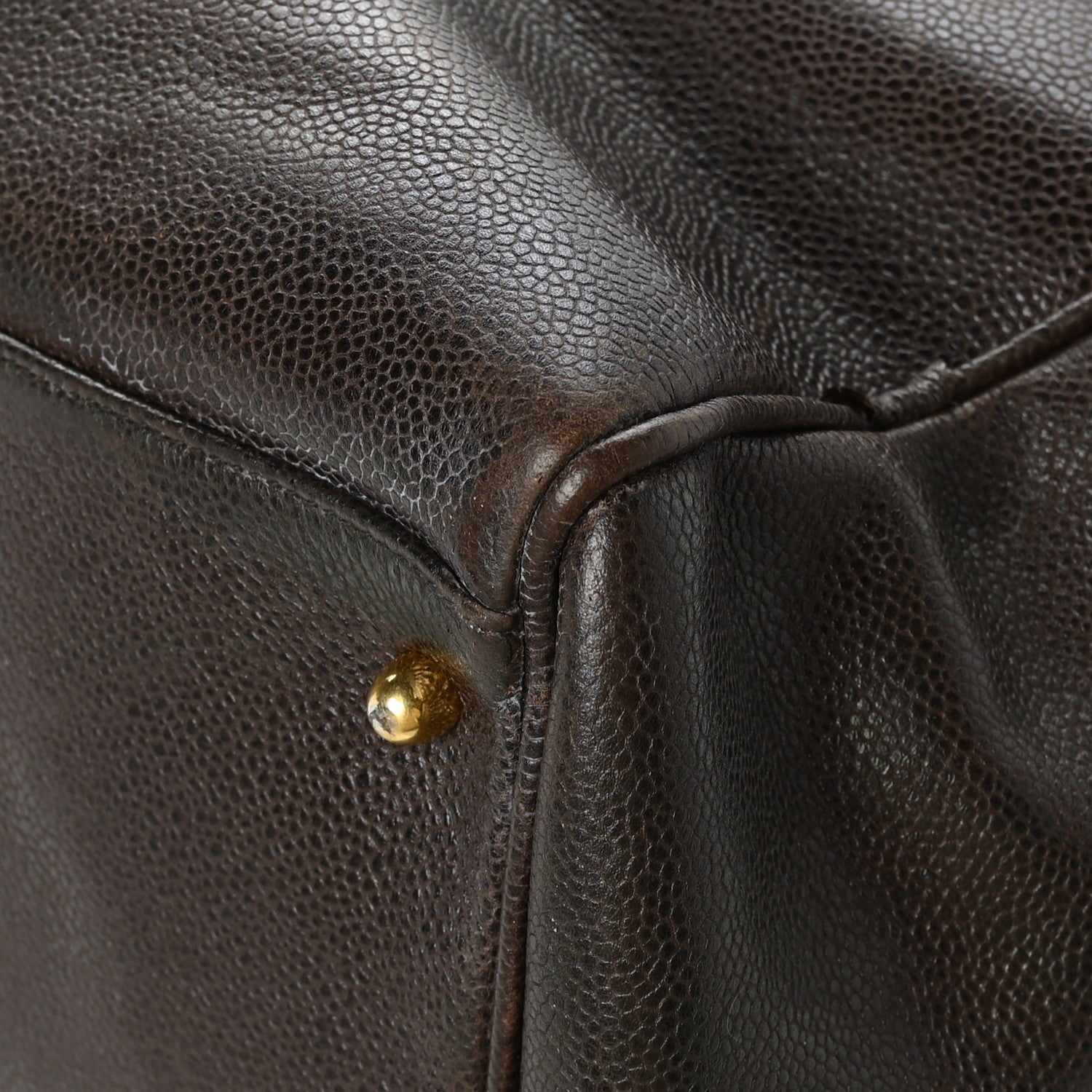 Chanel Caviar XL Weekender Bag Brown 12 of 15