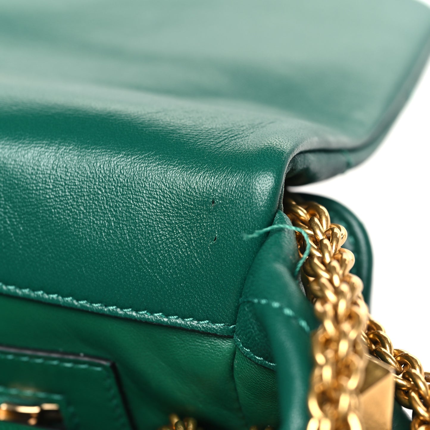 Nappa Large Roman Stud Shoulder Bag Jungle