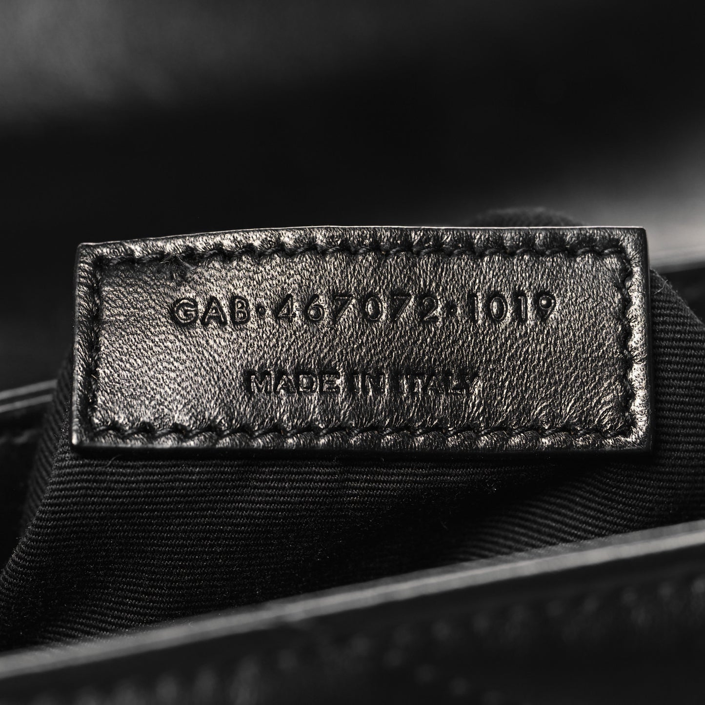 Calfskin Y Quilted Monogram Toy Loulou Crossbody Bag Black