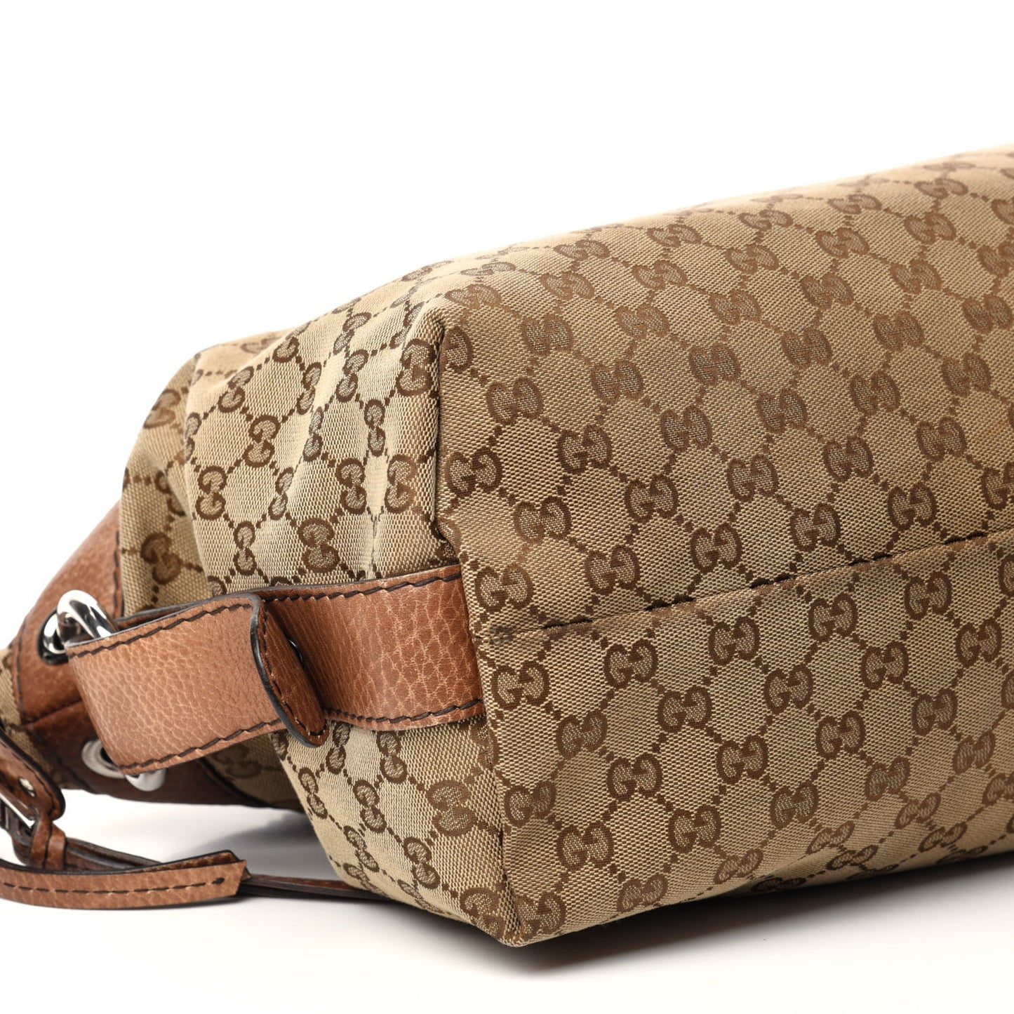 Monogram Bamboo Bar Medium Tote Brown