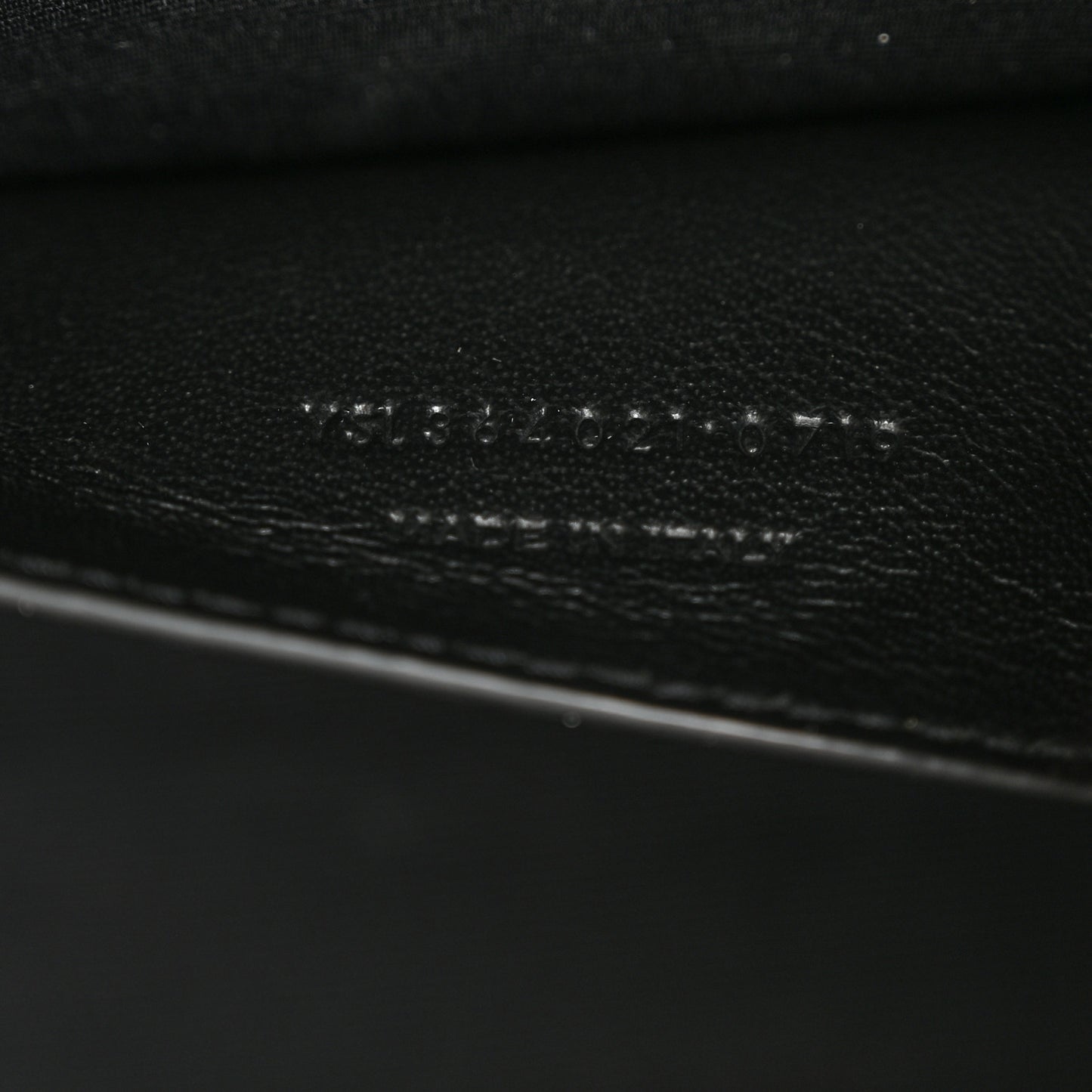 Grain De Poudre Medium Classic Monogram Kate Satchel Black