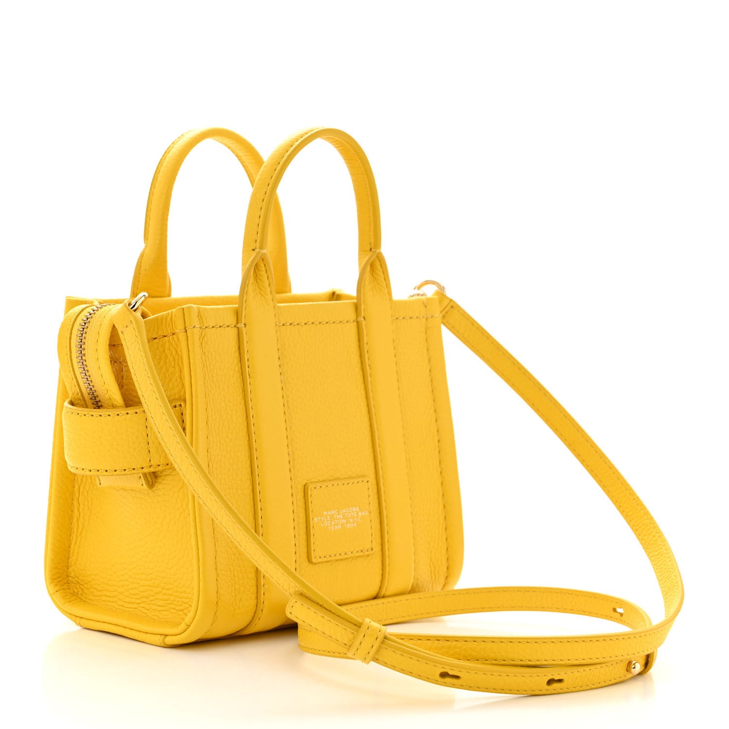 Grained Calfskin Mini The Tote Bag Yellow