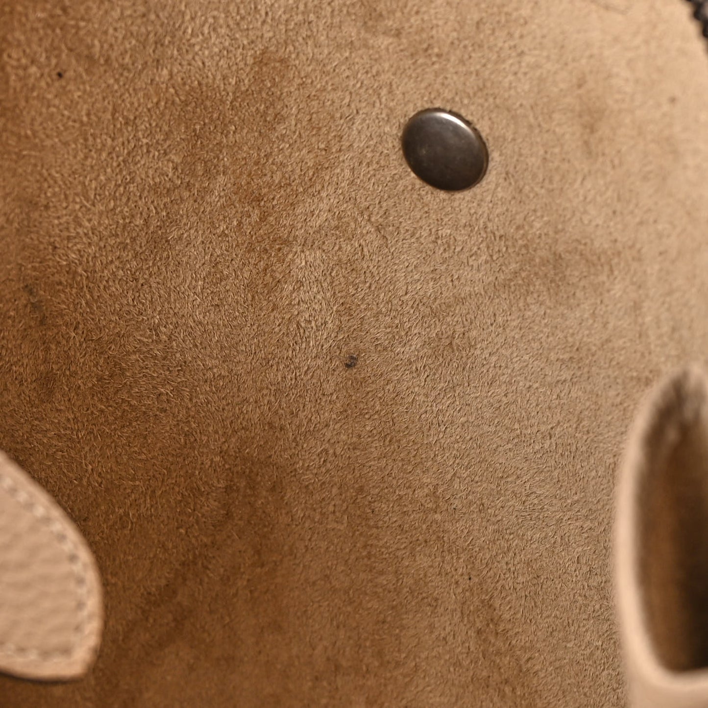 Drummed Calfskin Micro Luggage Dune