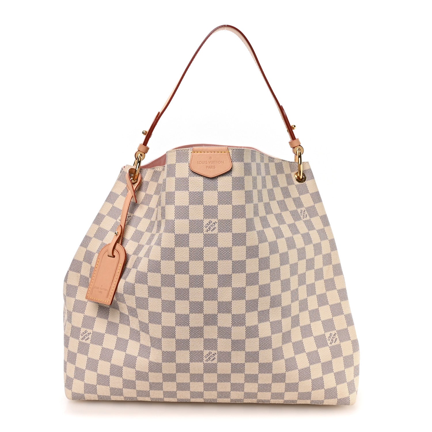 Louis Vuitton Damier Azur Graceful MM Rose Ballerine 1887549