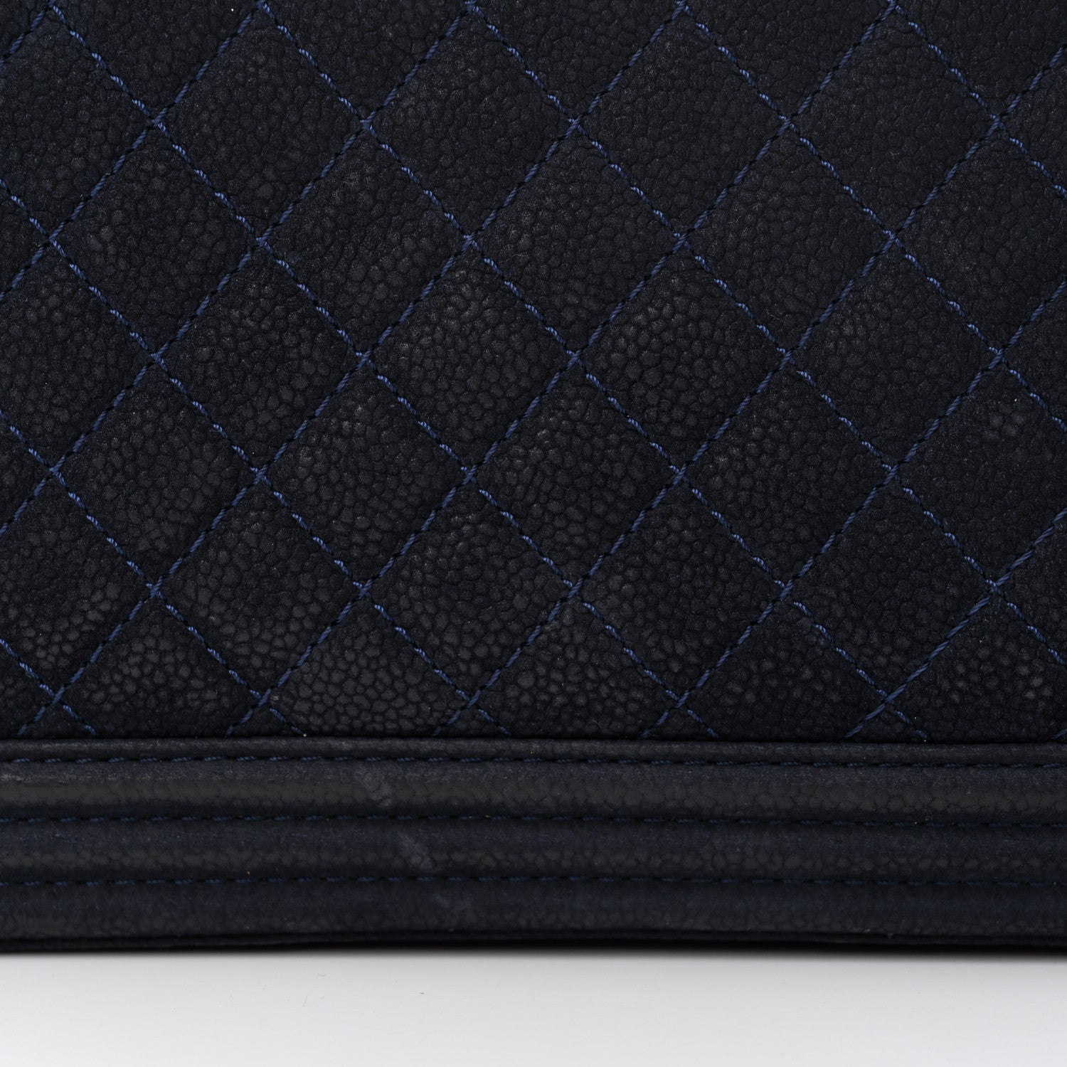 Chanel Iridescent Caviar Quilted Large Boy Flap Navy Blue 15 of 16