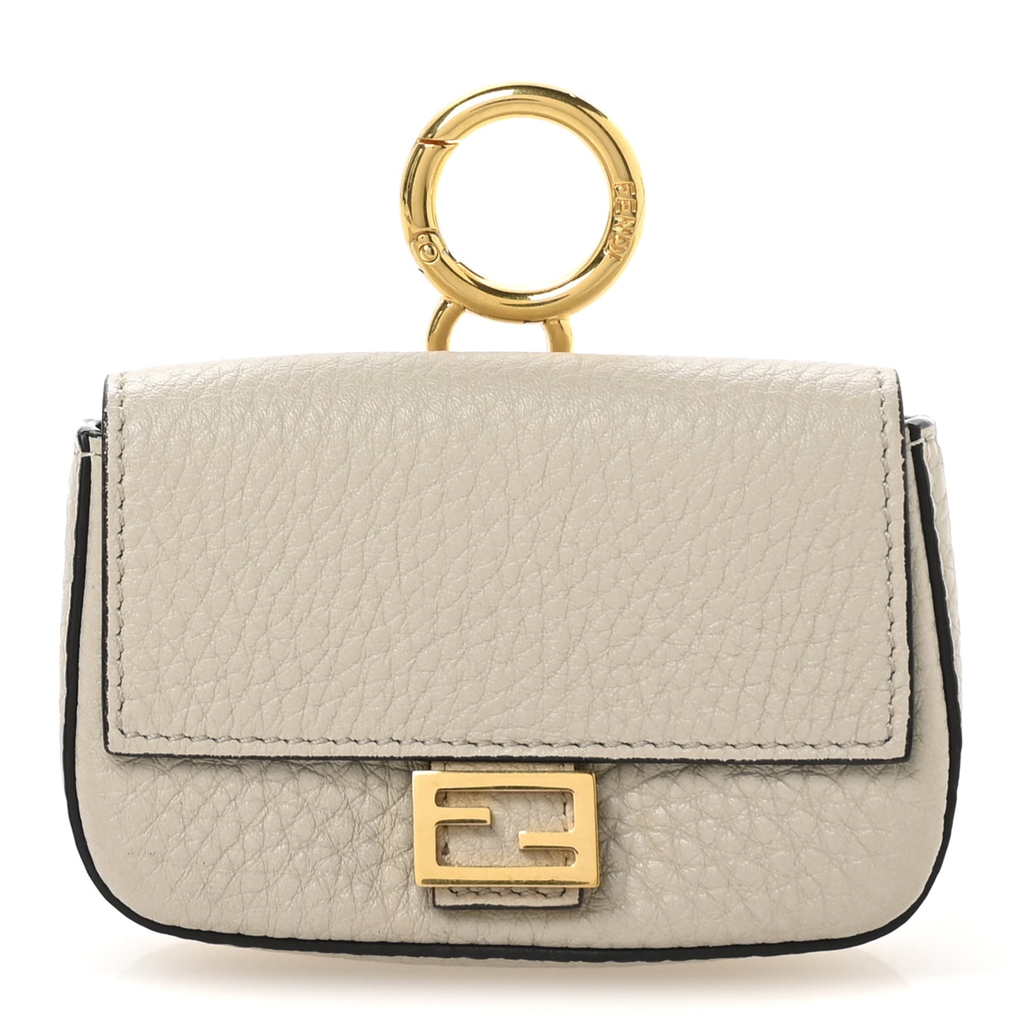 Cuoio Romano Micro Baguette Charm Latte