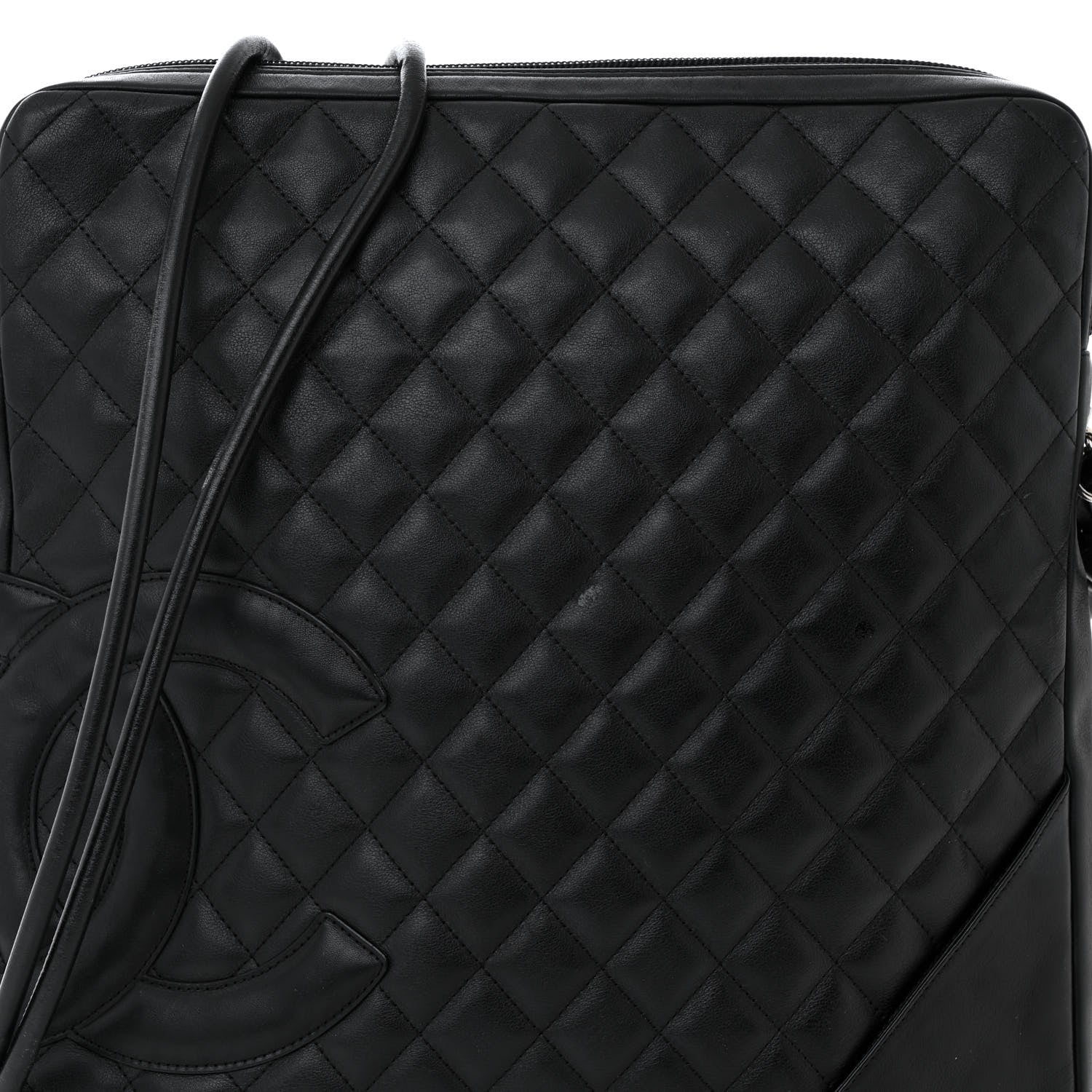 Chanel Calfskin Quilted Large Cambon Messenger Black 8 of 14