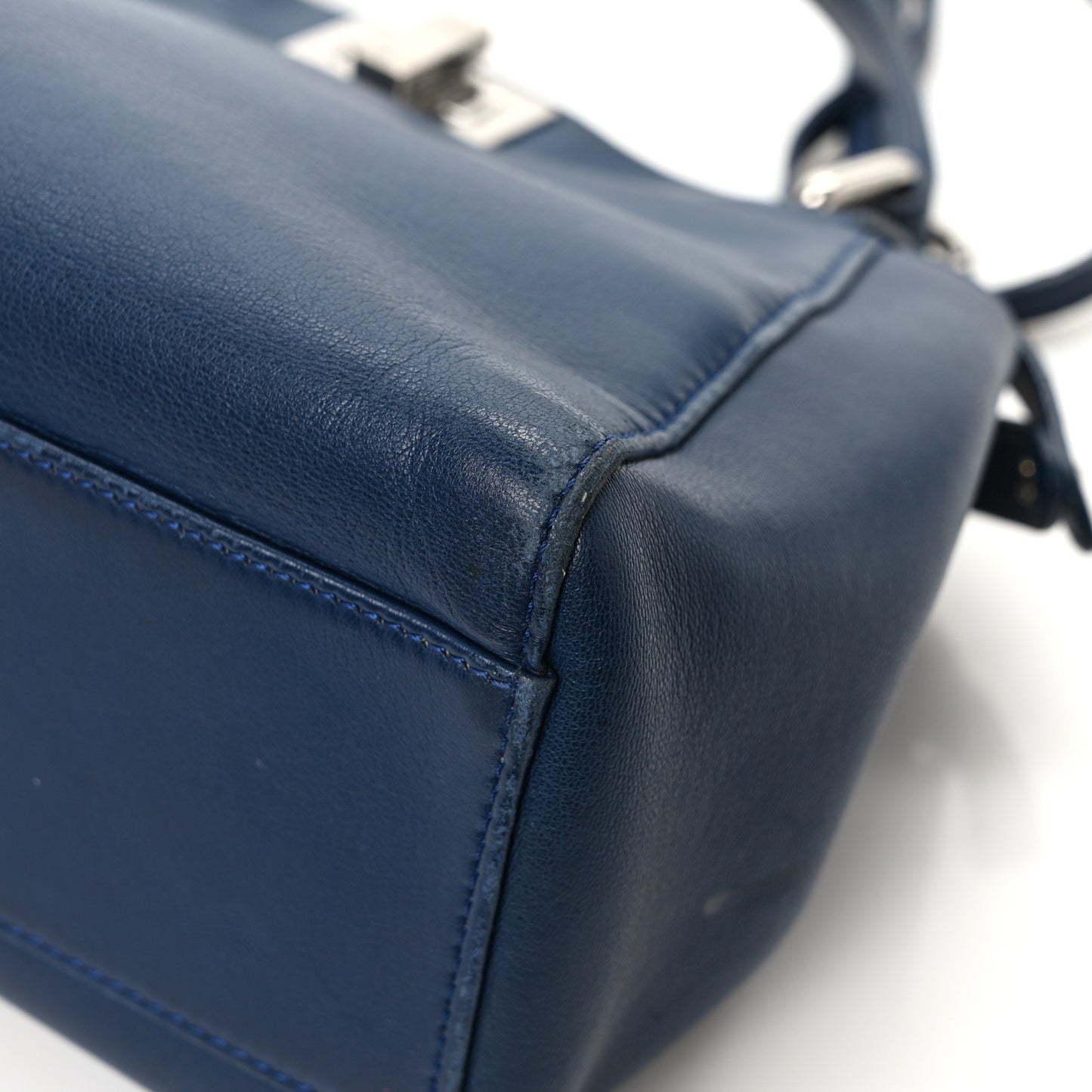 Nappa Mini Peekaboo Iconic Satchel Dark Blue