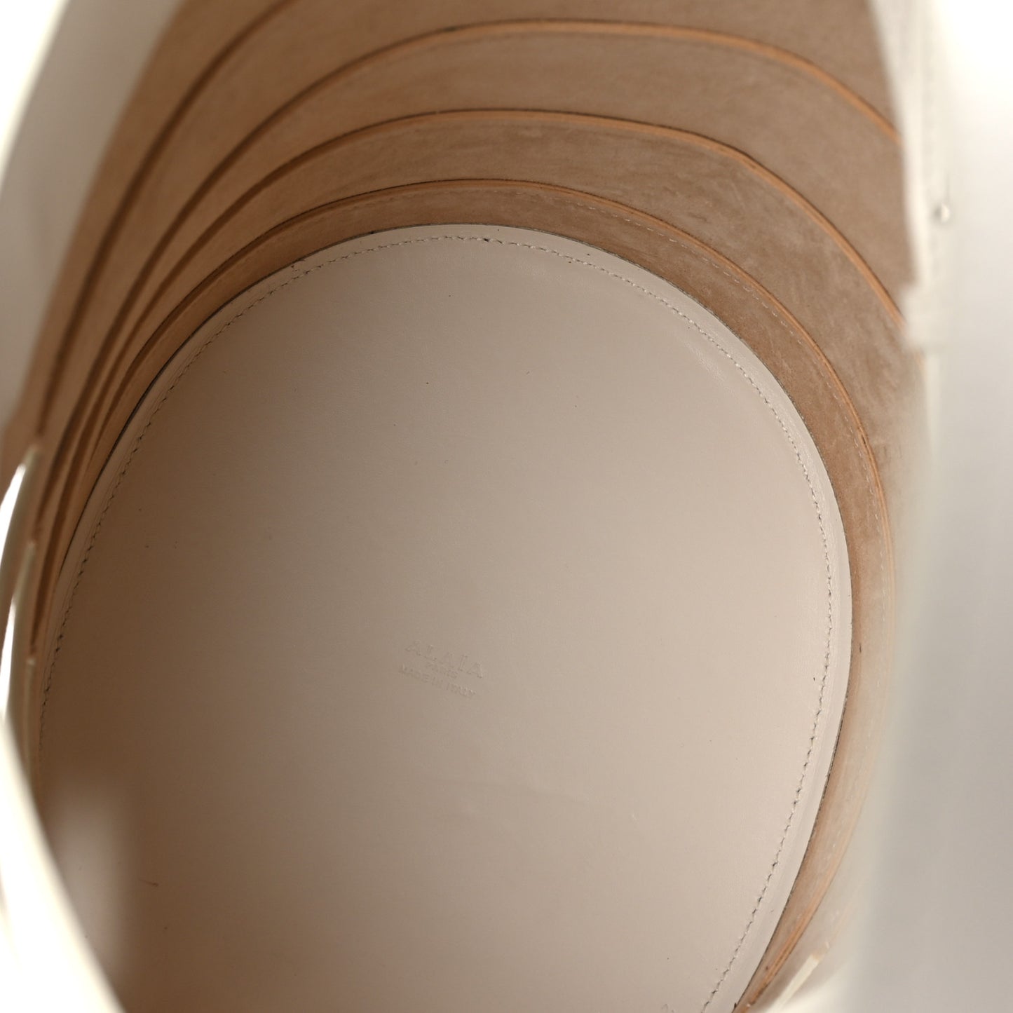 Lux Calfskin Medium Babel Bag Ivory