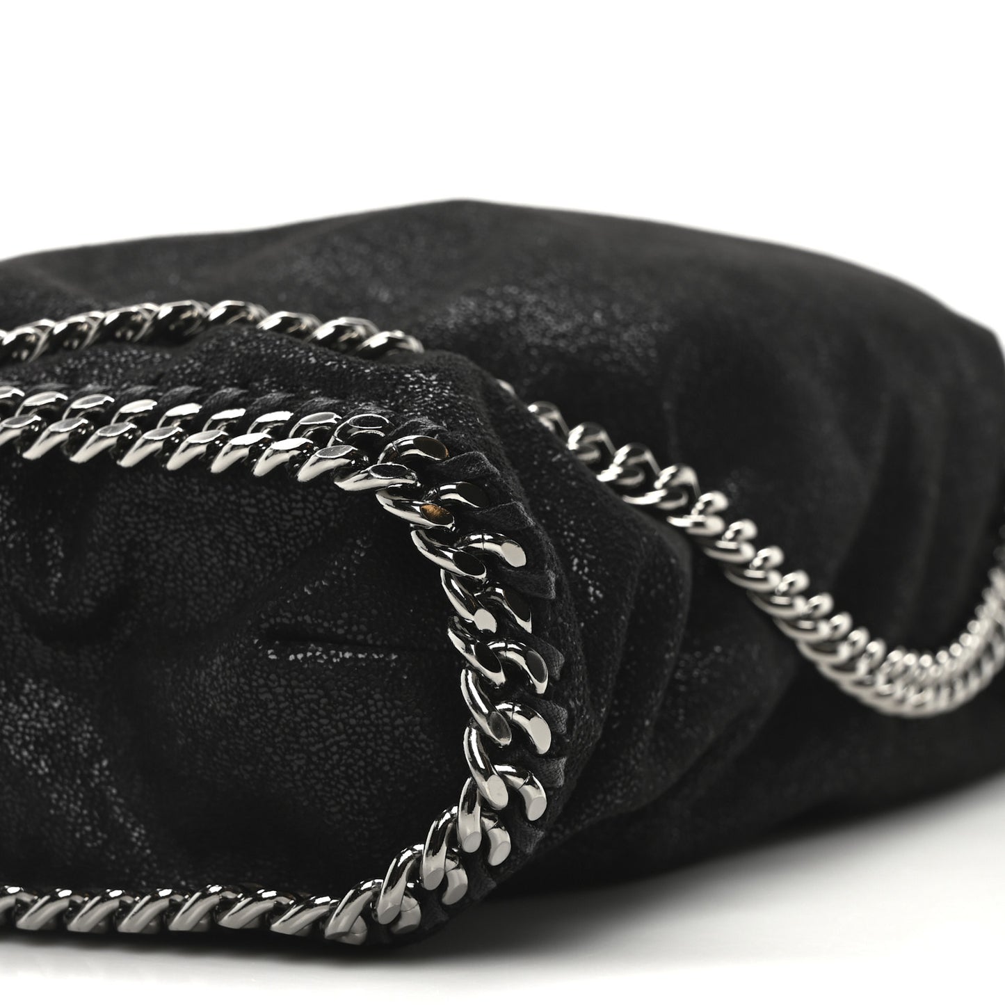 Shaggy Deer Falabella Fold Over Tote Black