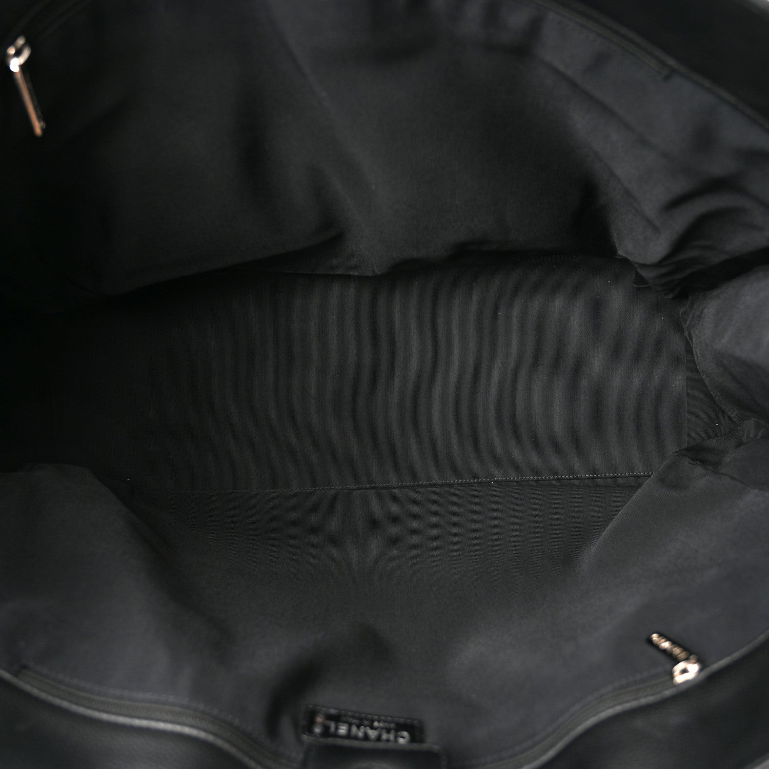 Chanel Calfskin XL Cerf Executive Shopper Tote Black 5 of 9