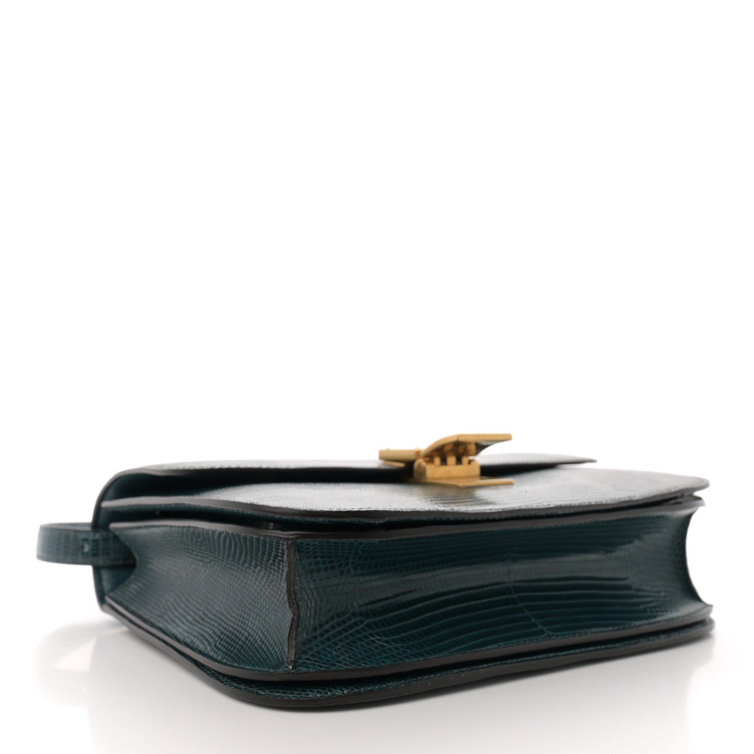 Celine Lizard Medium Classic Box Flap Bag Dark Green 4 of 12