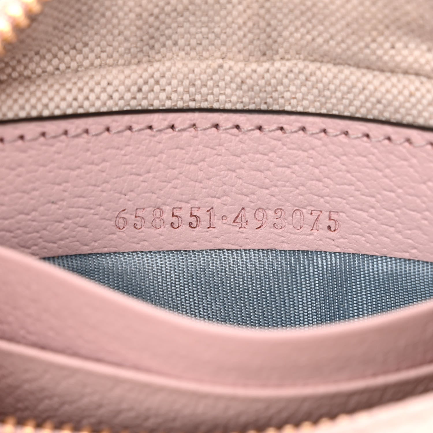 Gucci Monogram Jumbo GG Textured Dollar Calfskin Mini Ophidia Half Moon Hobo Beige Perfect Pink 7 of 12