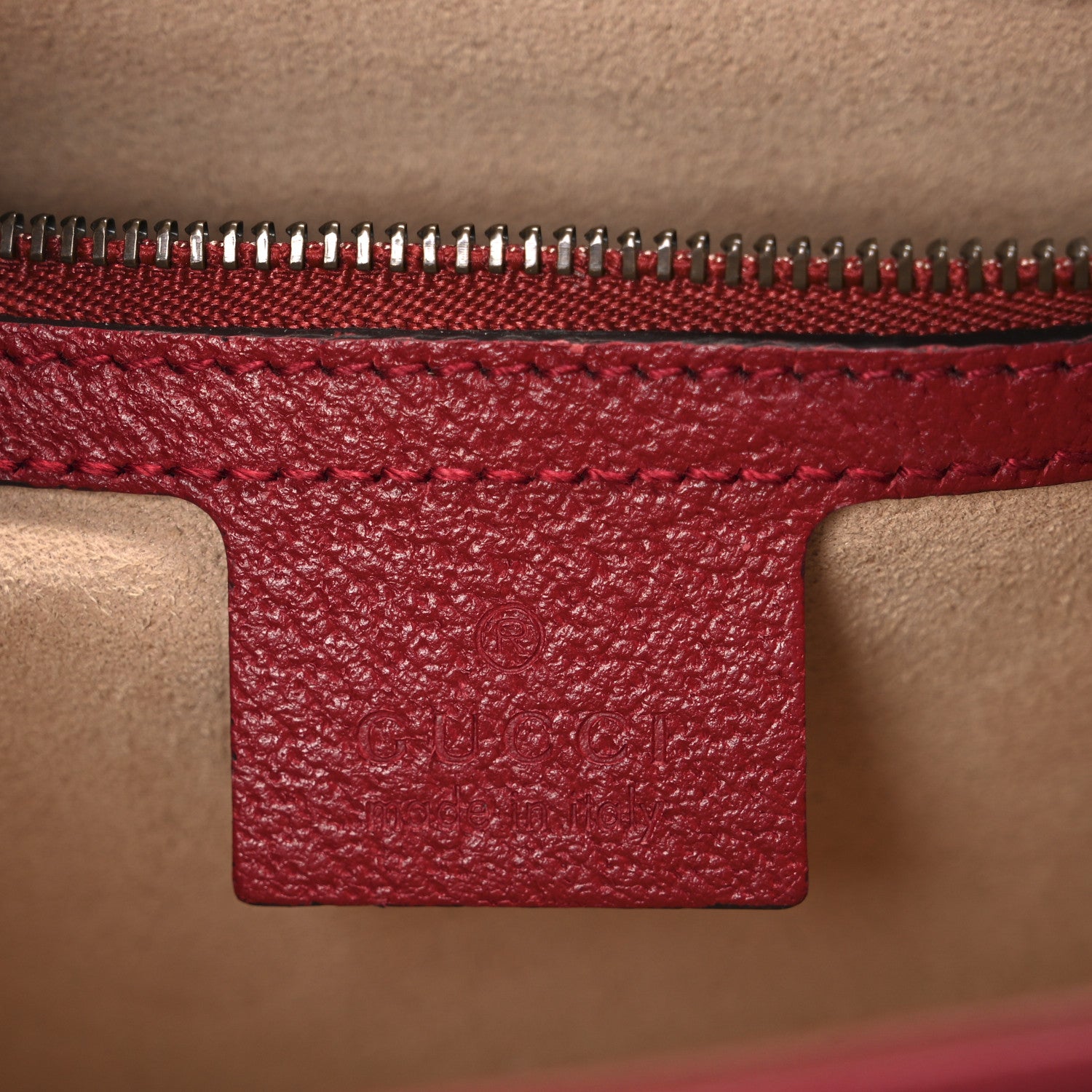 Gucci GG Supreme Monogram Small Queen Margaret Top Handle Bag Red 5 of 10