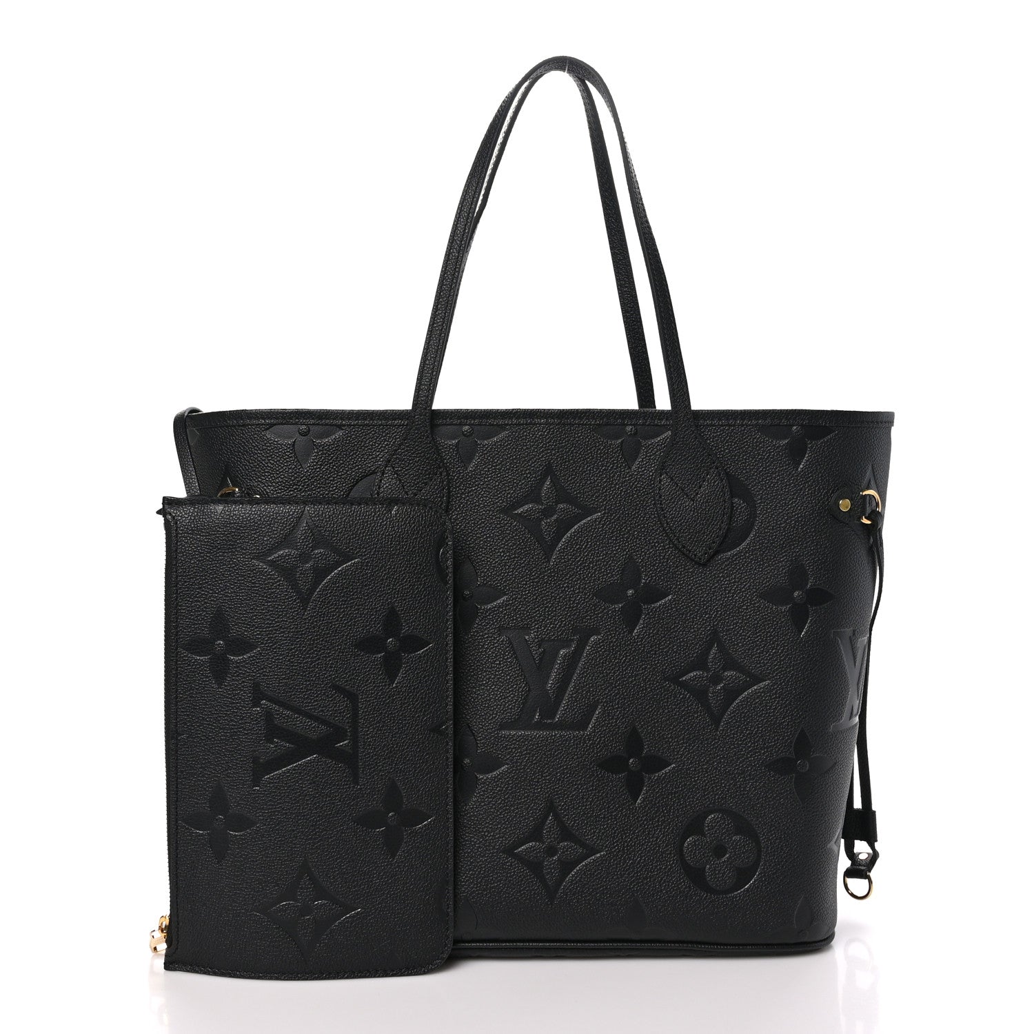 Louis Vuitton Empreinte Monogram Giant Neverfull MM Black 3 of 11