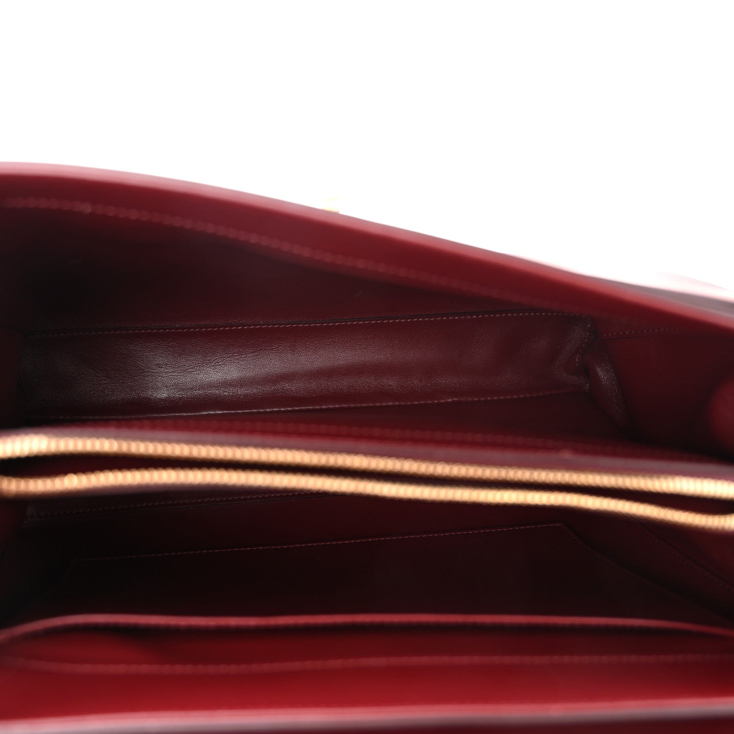 Celine Satinated Calfskin Medium 16 Top Handle Bag Light Burgundy 5 of 11